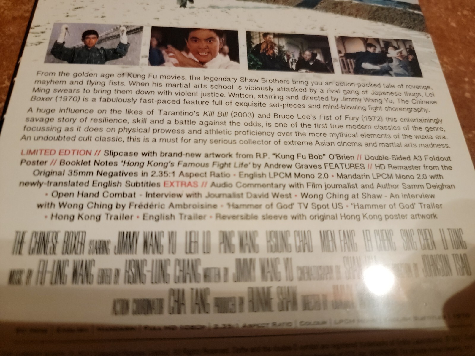 THE CHINESE BOXER – Blu-ray – OOP Limited Edition Book Poster Slipcover 88 Films
