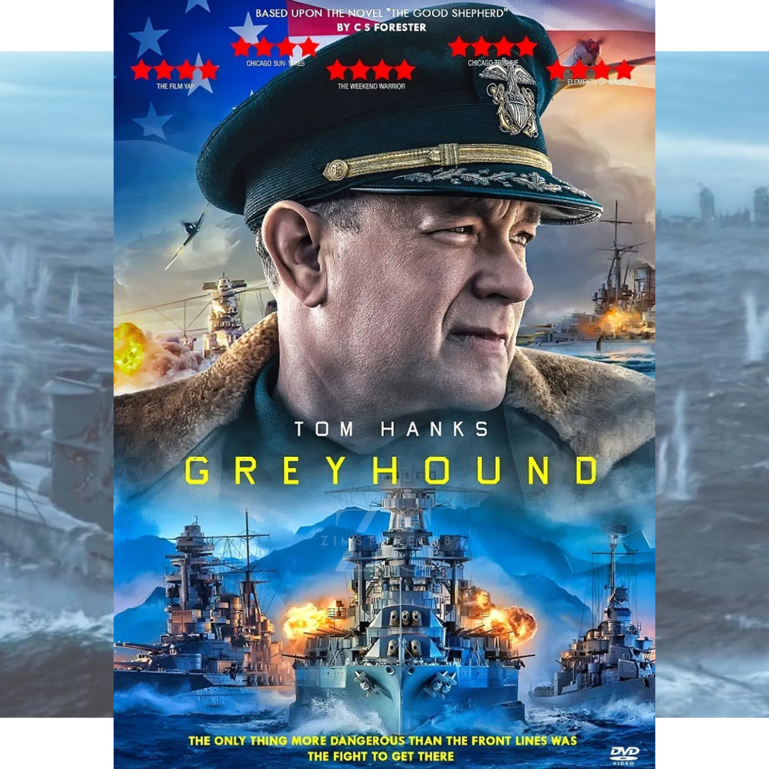DVD Greyhound (WW2) 2020 BLU-RAY Tom Hanks English Subtitle Free Delivery