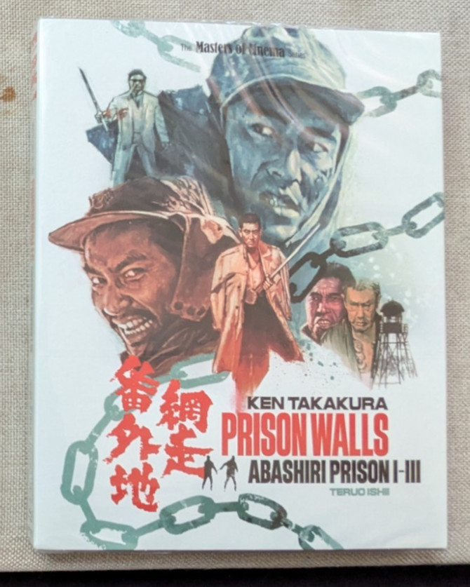 Prison Walls Abashiri Prison I-III Blu-ray Special Edition Ken Takakura Eureka