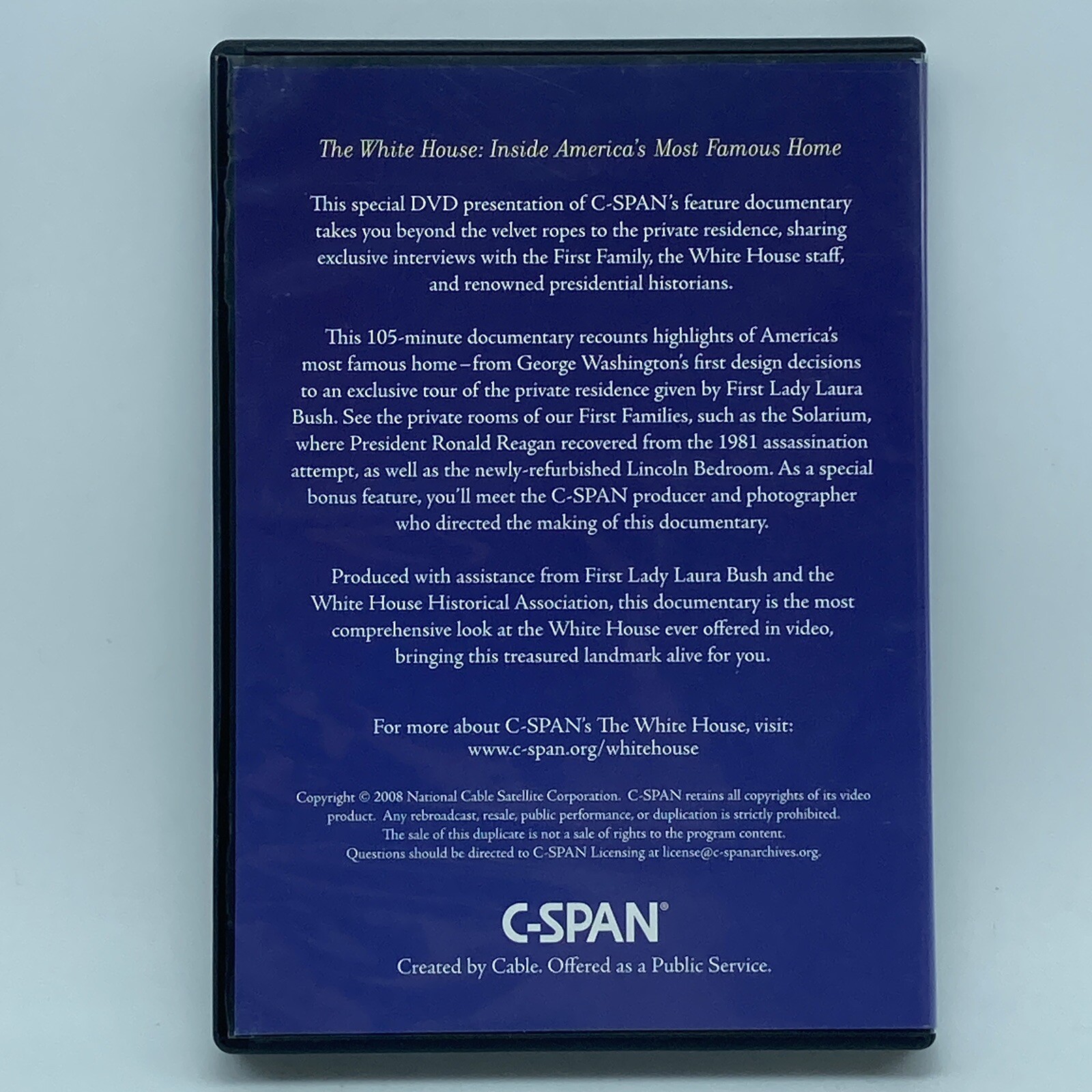 The White House DVD 2008 C-SPAN Documentary Tour United States Presidency