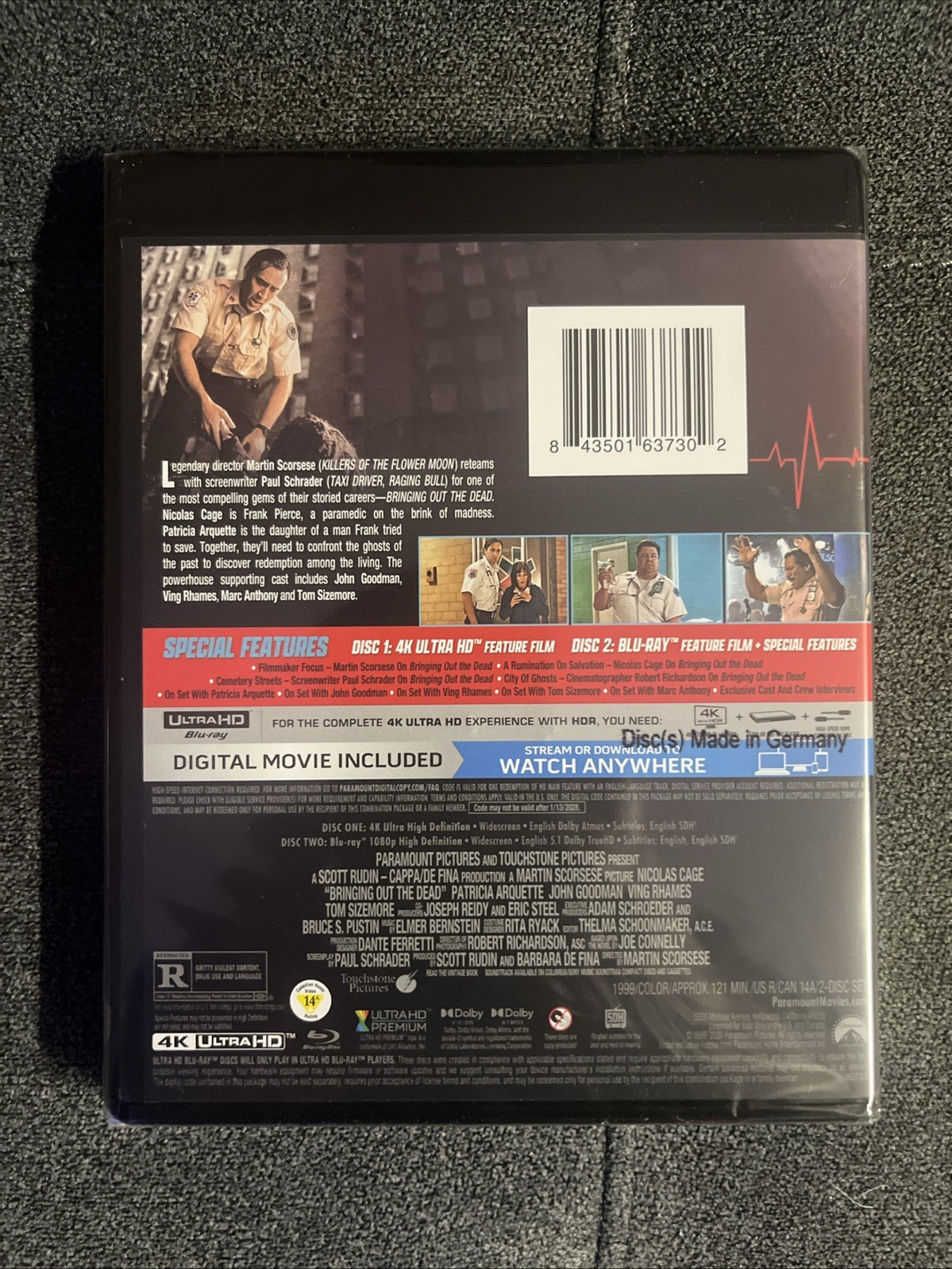 Bringing Out the Dead [New 4K UHD Blu-ray] With Blu-Ray, 4K Mastering, Dolby,