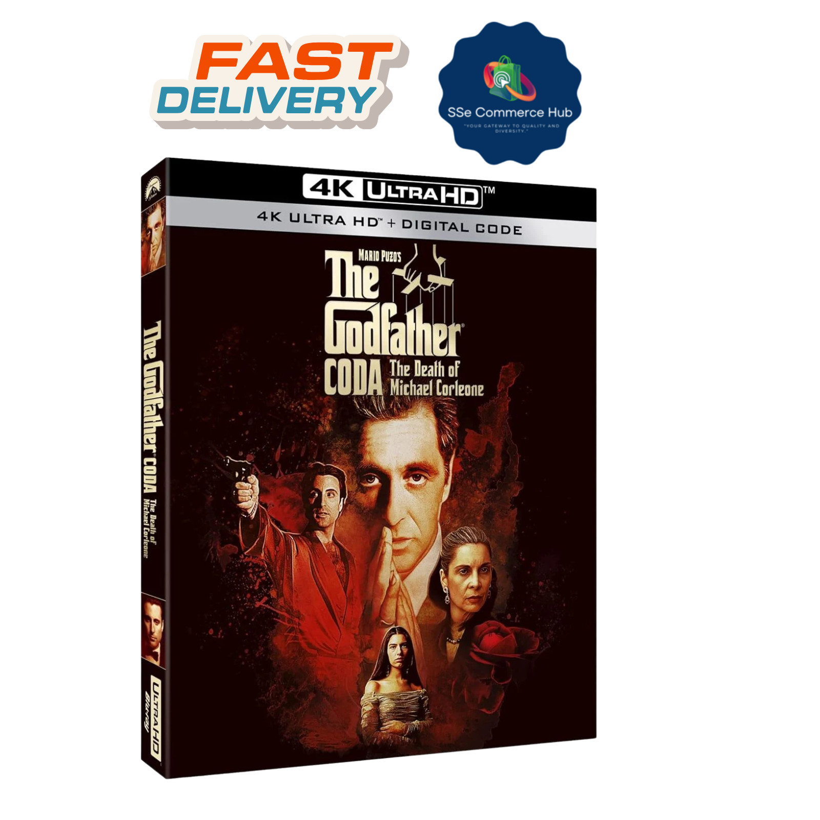 The Godfather Coda The Death of Michael Corleone DVD Movie Film for Gift