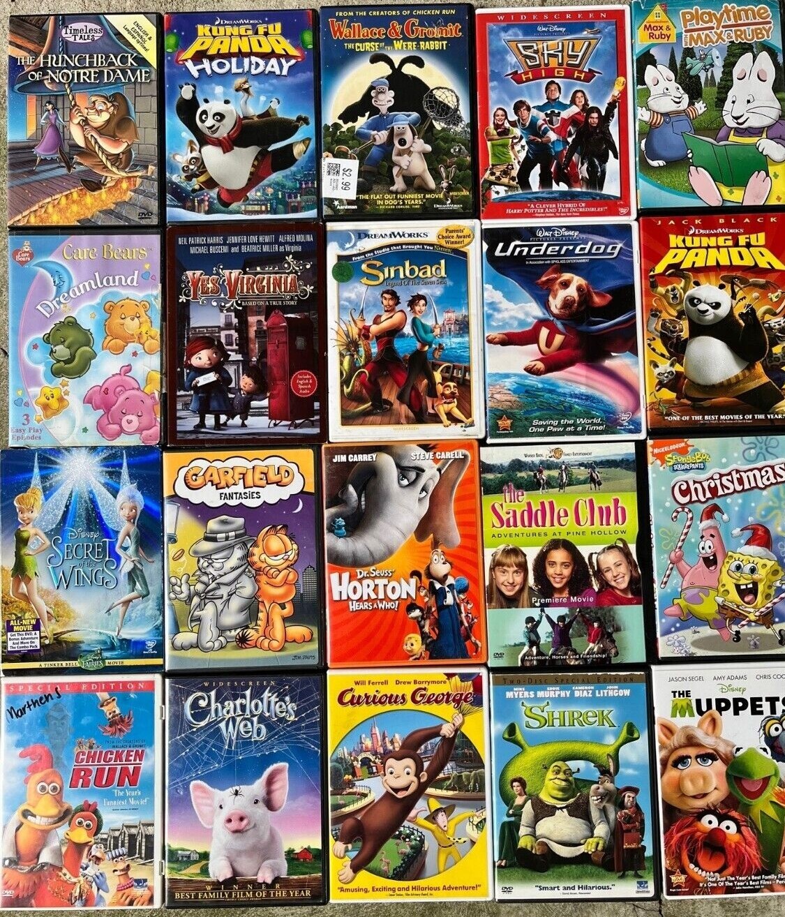Kids / Family DVDs – only $1.99 each, buy more and save $$ !