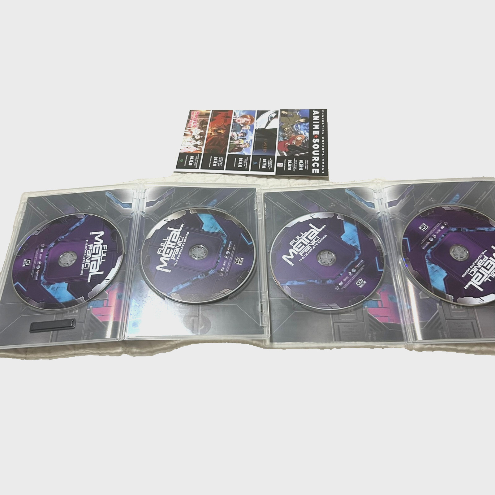 Full Metal Panic The Complete Series DVD 24 Episodes 4 Discs Box Set Complete