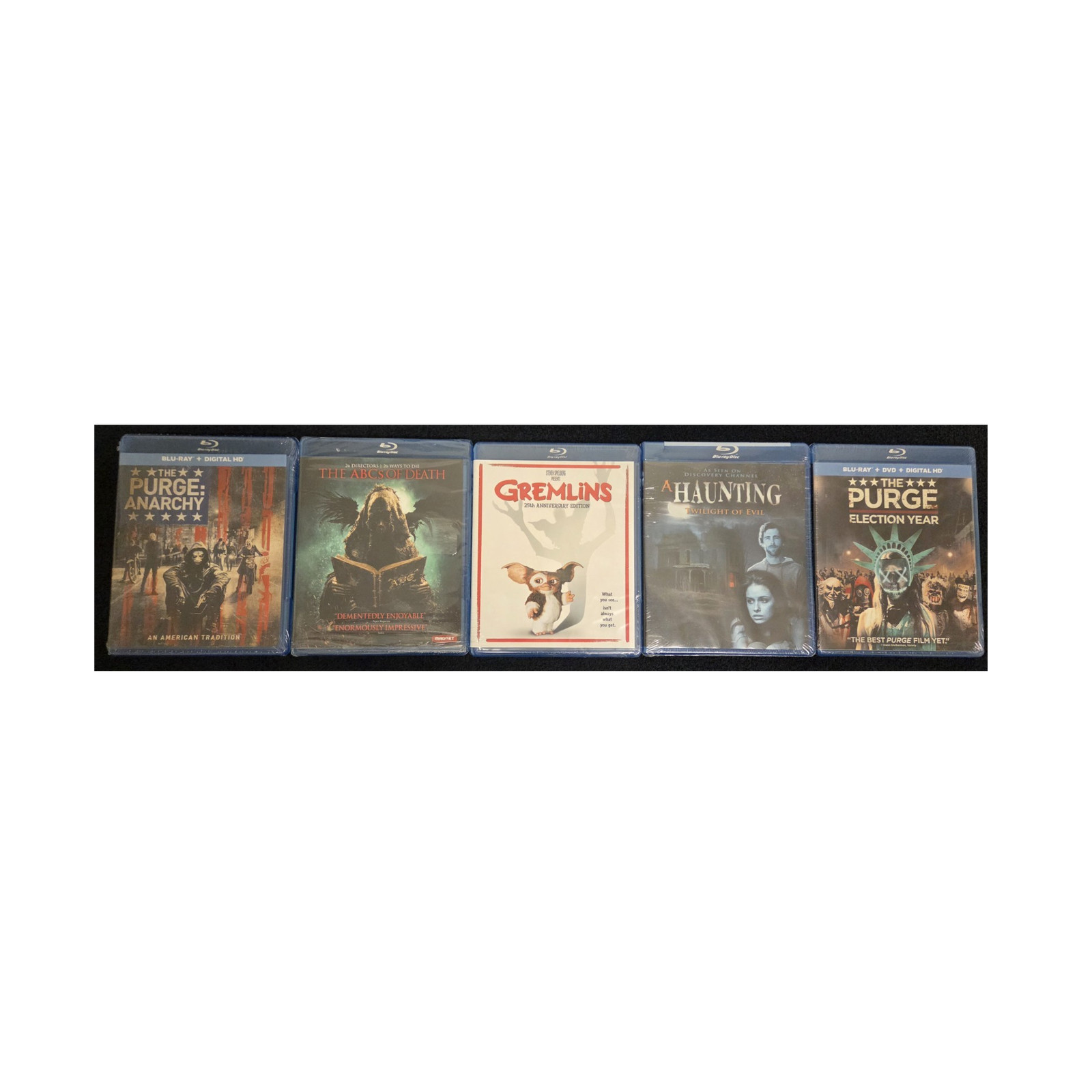 The Purge & Gremlins 5 Blu-ray DVD Lot Horror Movies Joe Dante Zach Galligan NEW