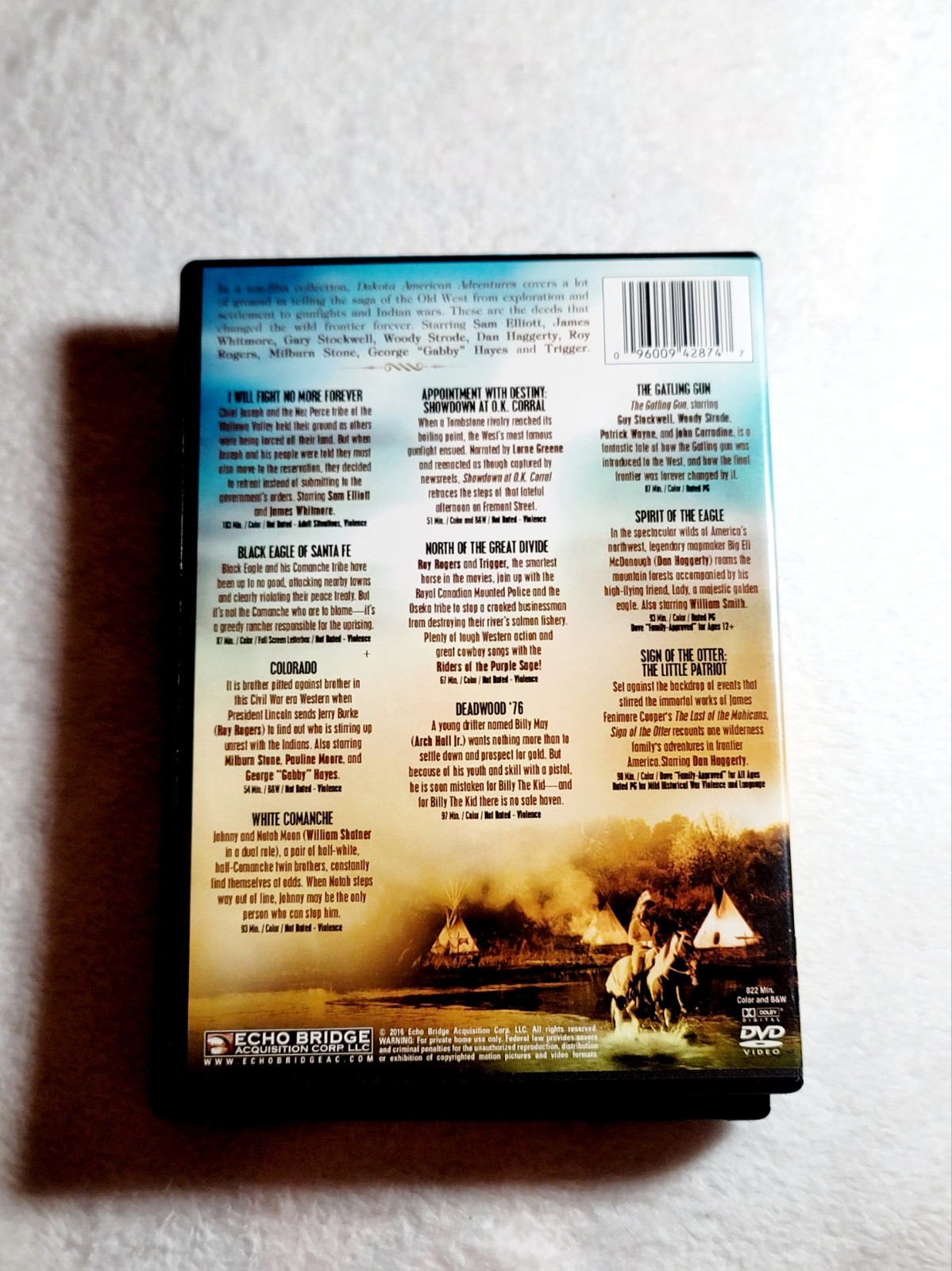Dakota American Adventures: 10 Movies (DVD, 2016, 2-Disc Set)
