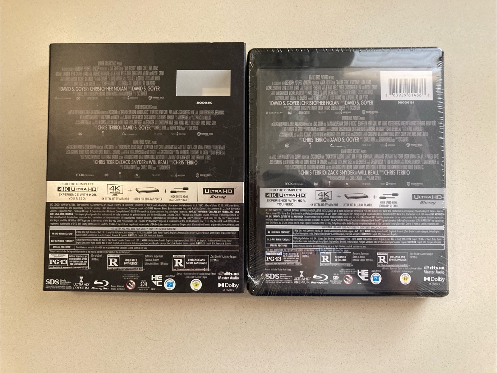 Zack Snyder’s Justice League Trilogy (Ultra HD, 2011) Brand NEW with Slipcase!