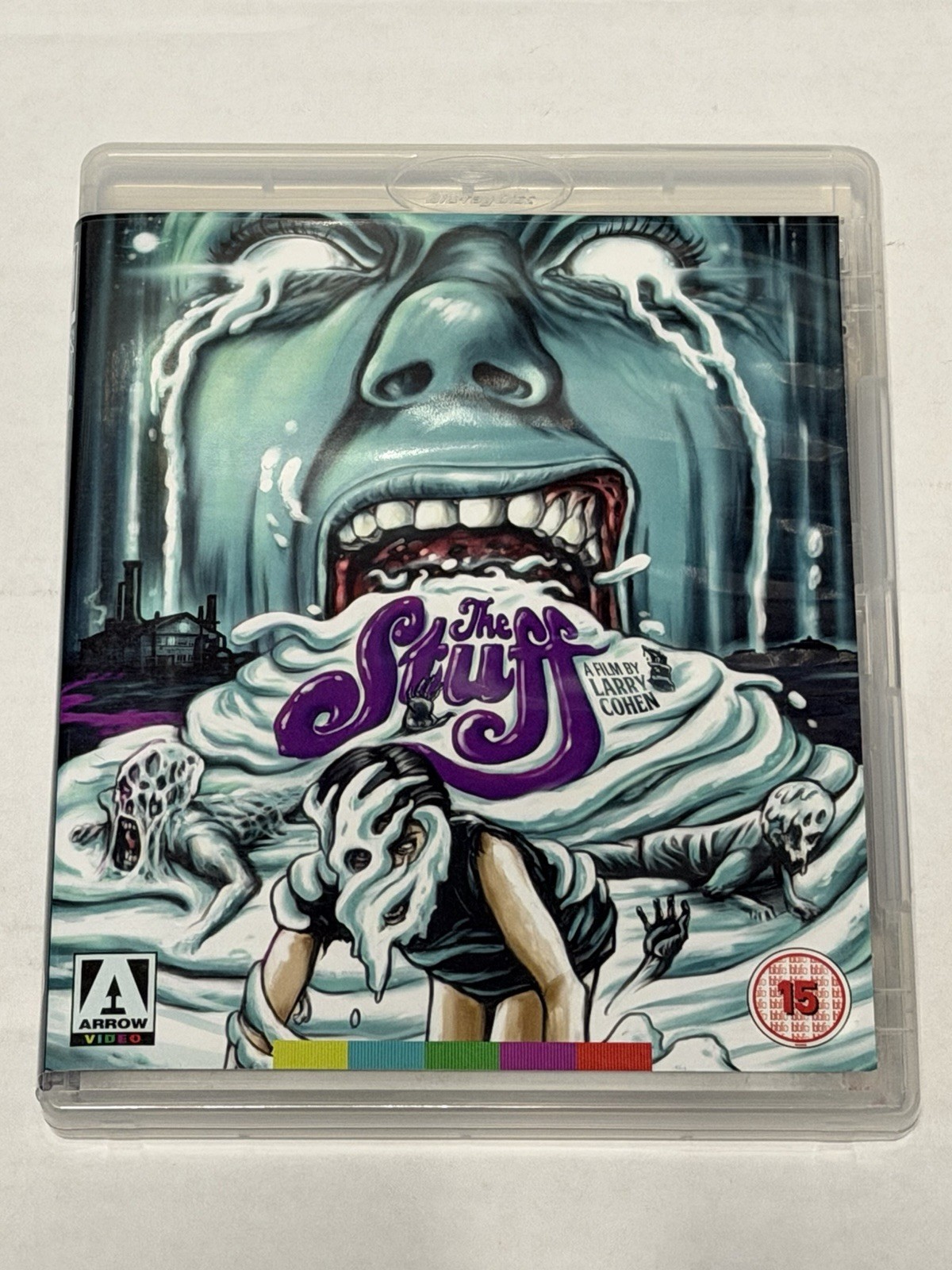 THE STUFF (1985) Blu-ray + DVD Combo Arrow Video UK Import REGION B Larry Cohen