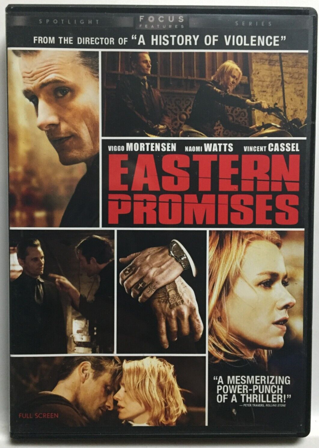 Eastern Promises (DVD, 2007) Viggo Mortensen, Naomi Watts, Not a Scratch!