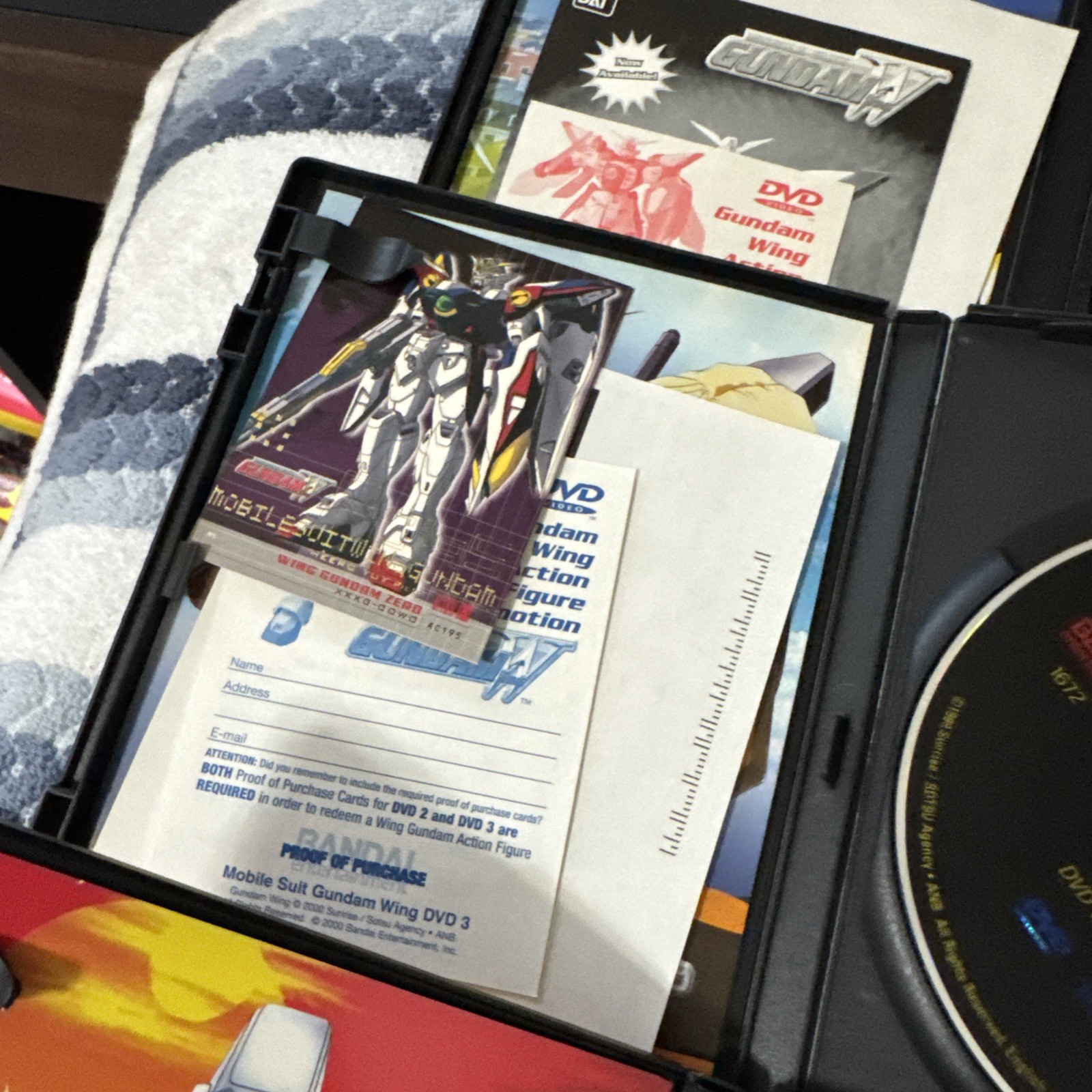 Mobile Suit Gundam Wing the Complete Operations DVD Set 2-10 Bandai With Inserts