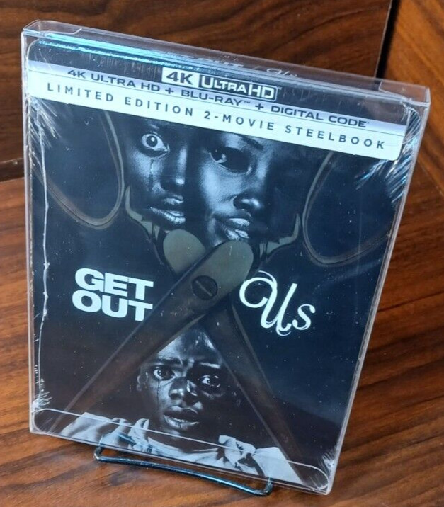 Get Out / Us Double Feature -Limited Edition Steelbook (4K+Blu-ray)-NEW-Free S&H