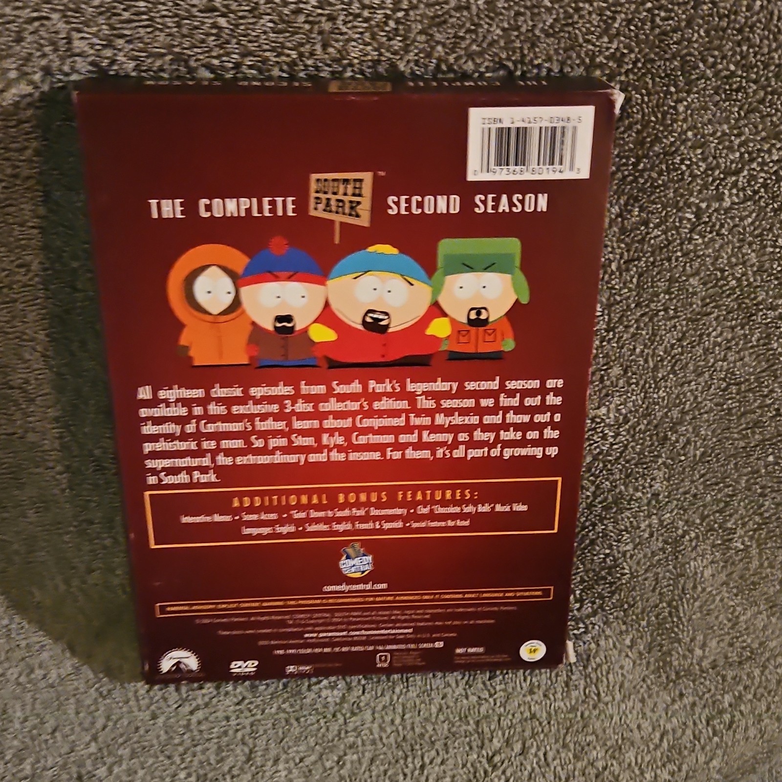 South Park Complete Second Season DVD 3-Disc Collector’s Subtitles/Commentary