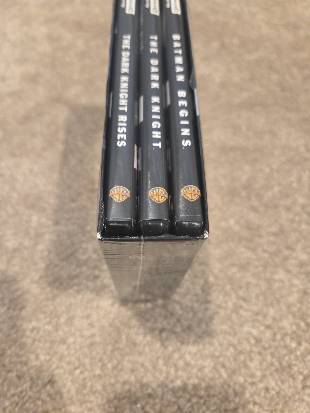The Dark Knight Trilogy (Blu-ray 6-Disc Set) Christian Bale, Nolan – Read Desc