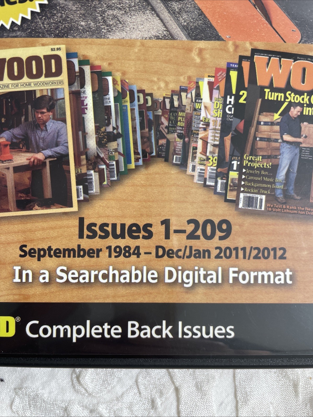 Wood Magazine DVD Complete Back Issues #1-202 1984-2011 Digital Archive 26 yrs