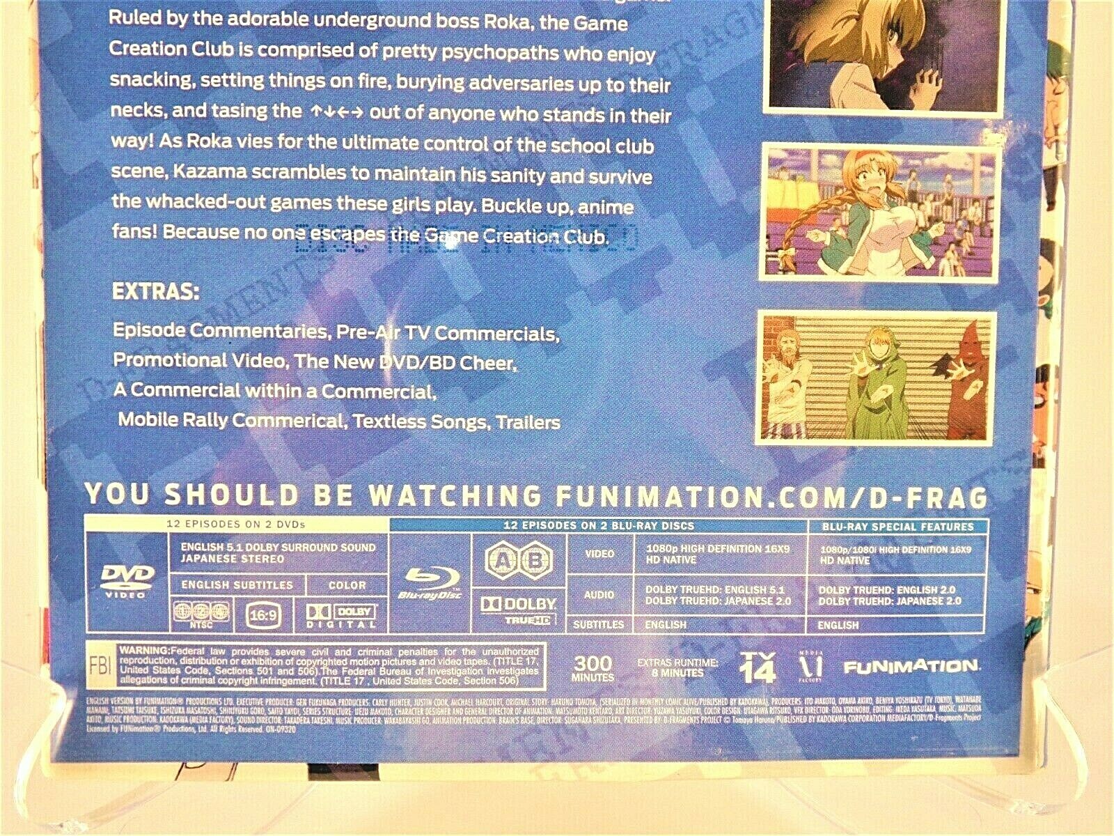 D-Frag: The Complete Series (Blu-ray/DVD, 2015, 4-Disc Set, Limited Edition)