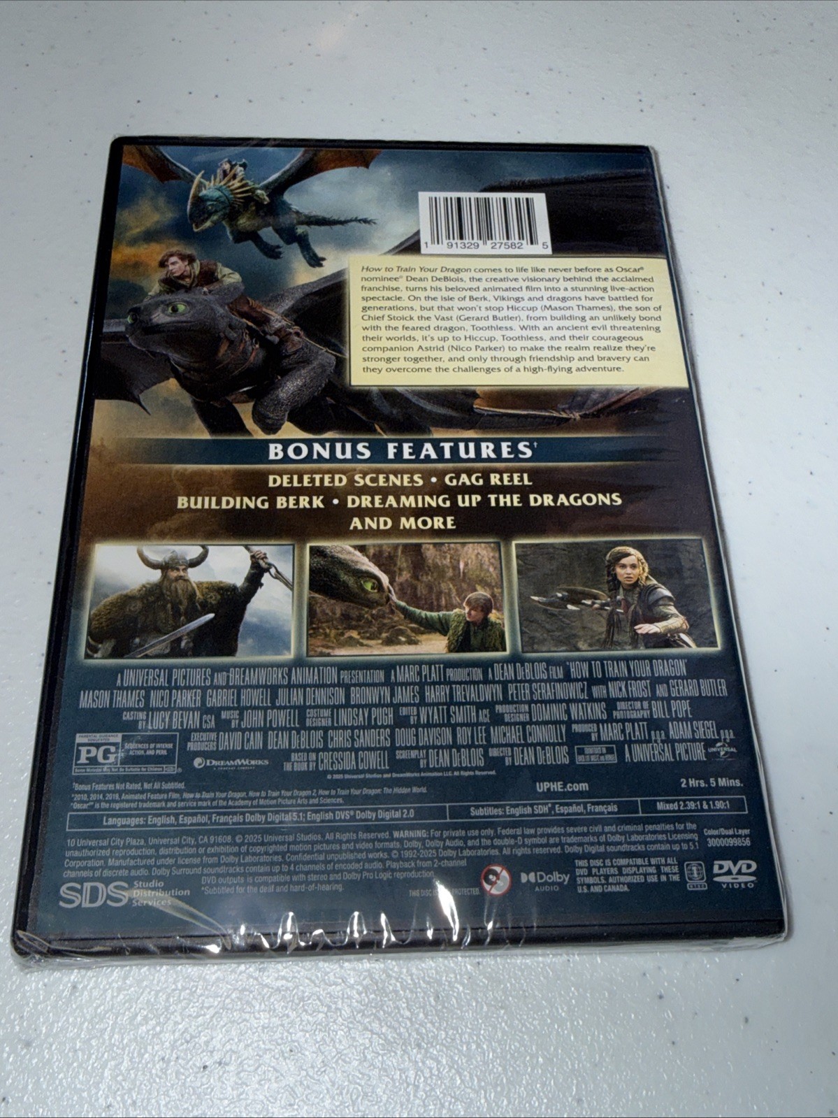 How to Train Your Dragon 2025 – Collector’s Edition [DVD] Brand New Live Action