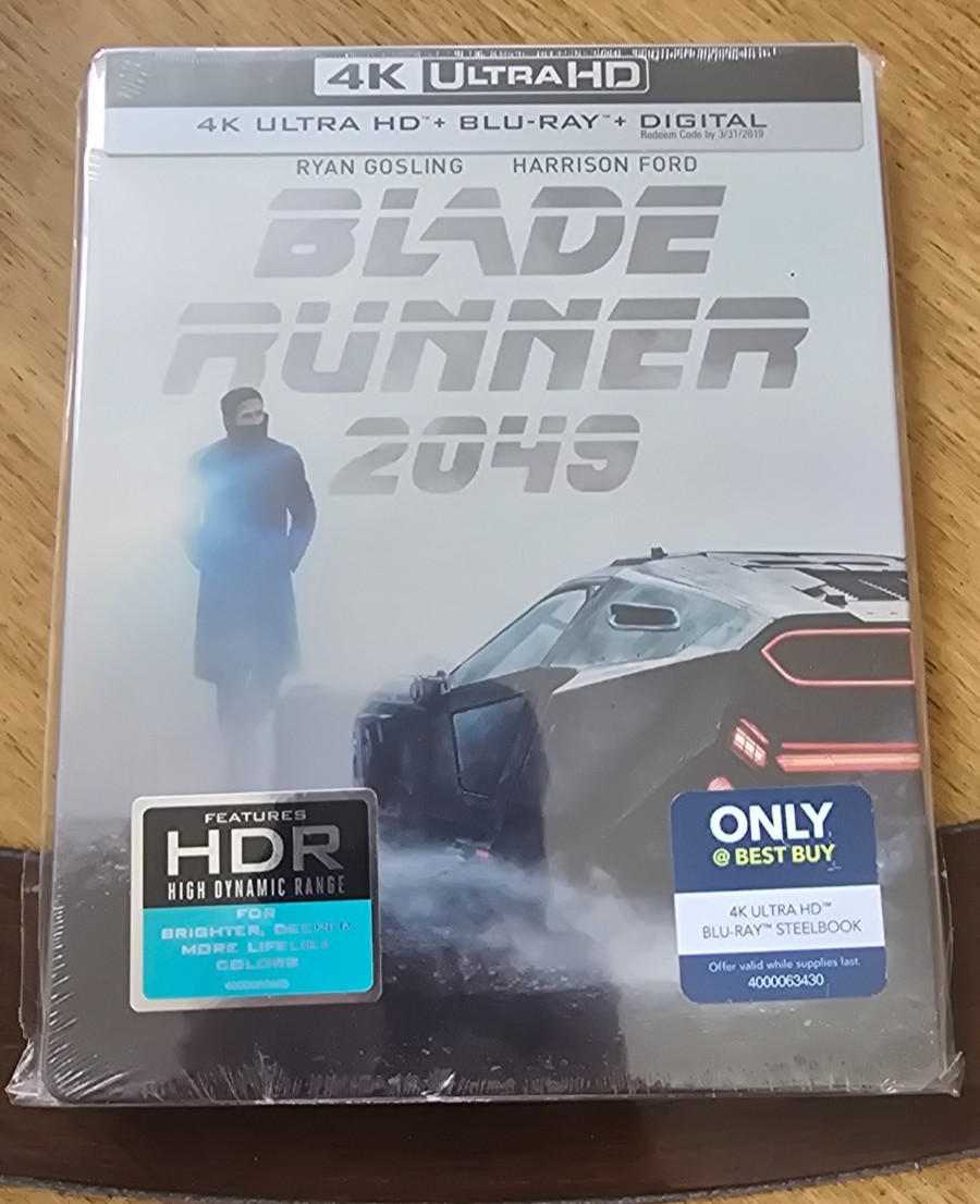 BLADE RUNNER 2049 4K/UHD + BLU-RAY BEST BUY EXCLUSIVE STEELBOOK **LOOSE DISC