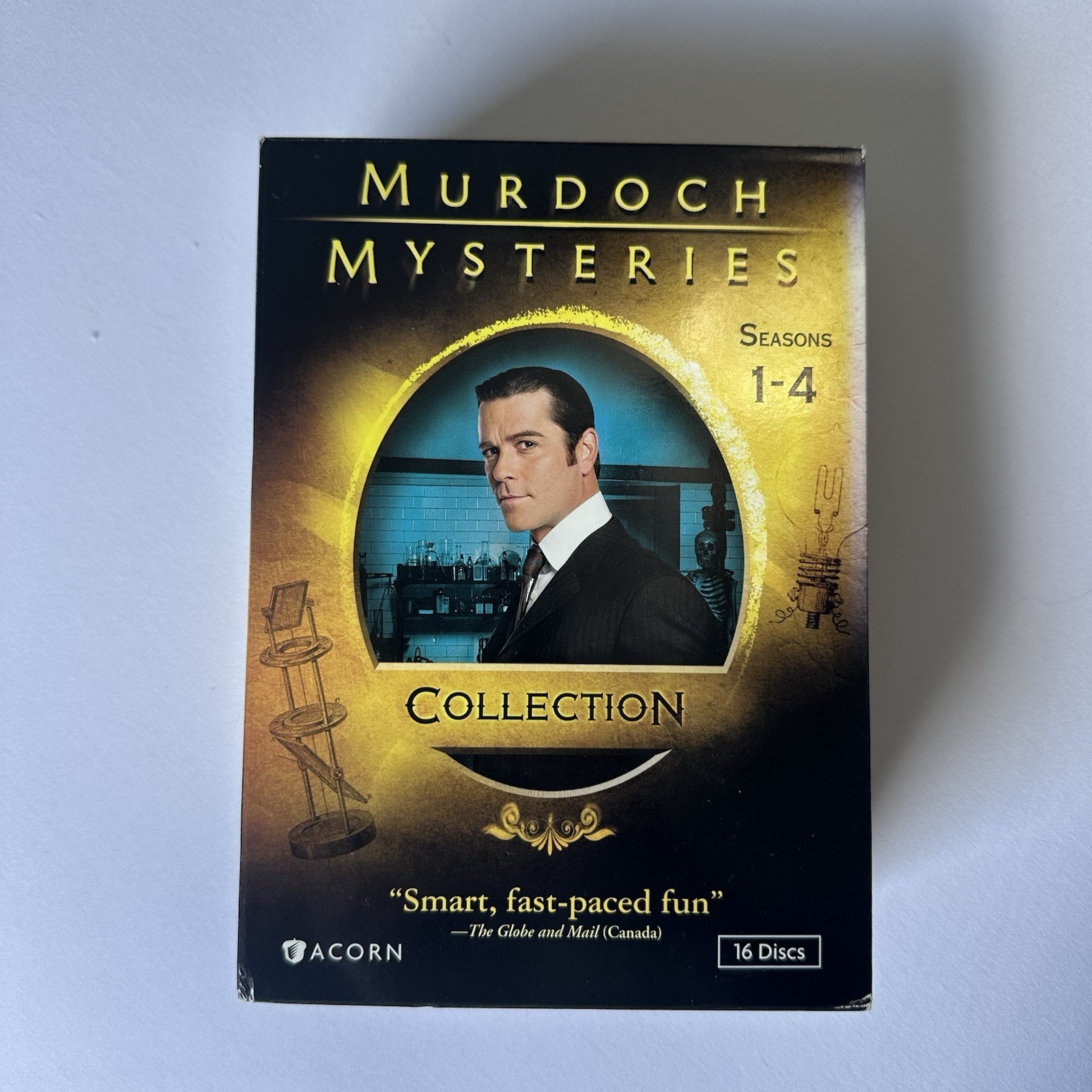 Murdoch Mysteries Seasons 1-4 DVD Collection Box Set 16 Discs Acorn TV Mystery
