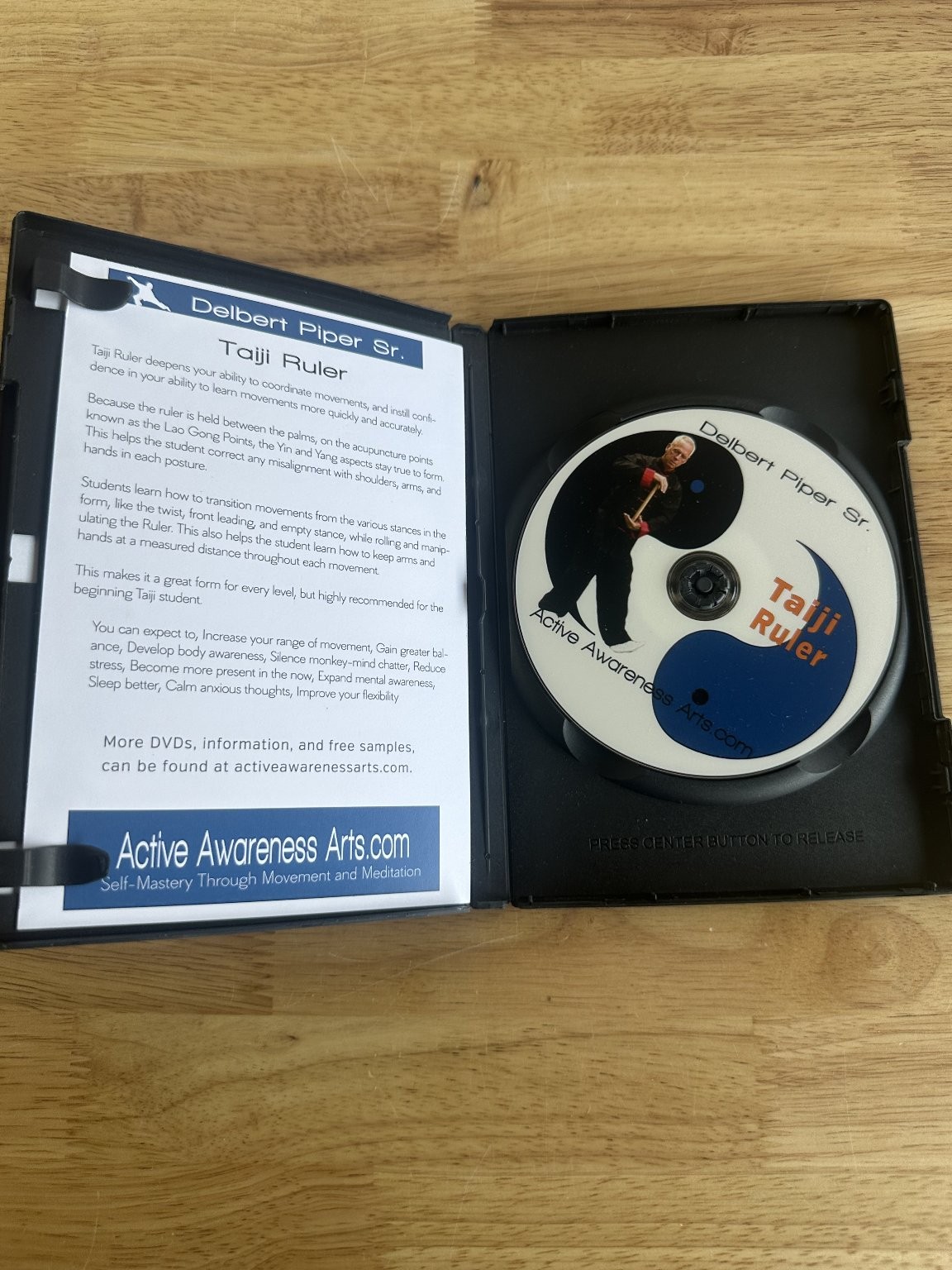 Taiji Ruler DVD Delbert Piper Sr. Martial Arts Instruction 100 Minutes