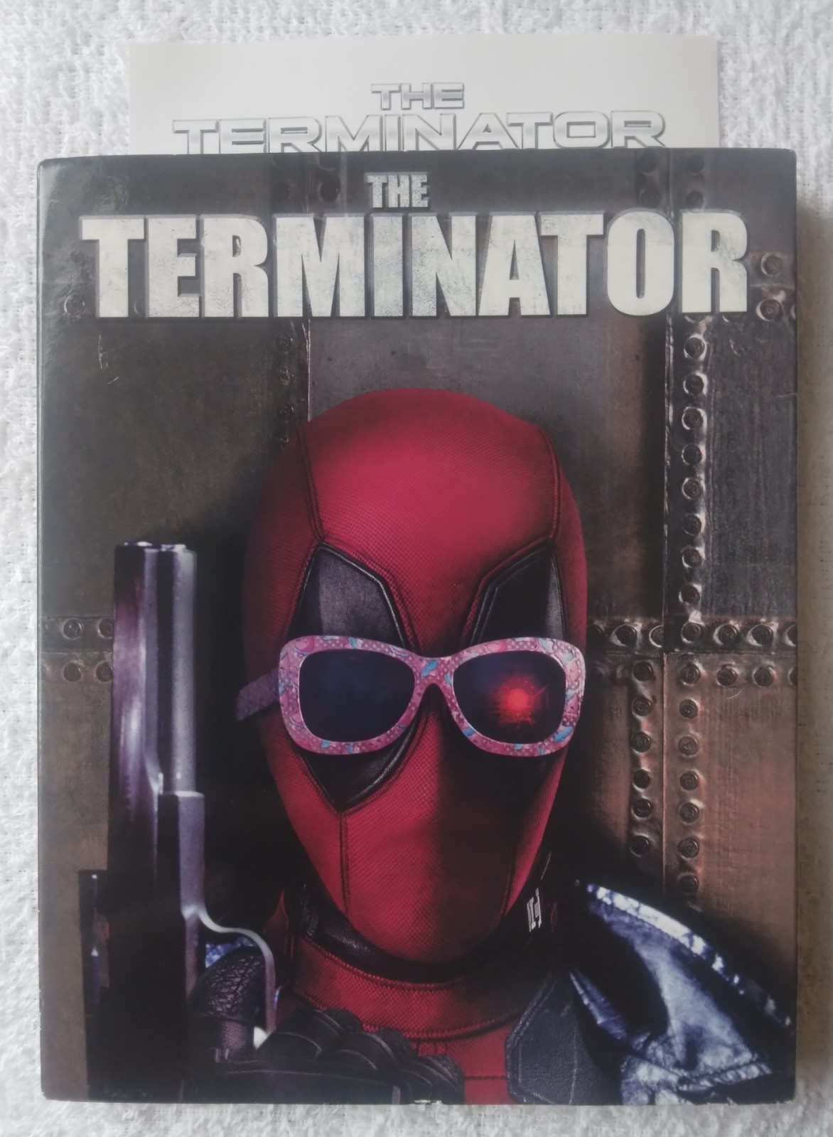 The Terminator (Blu-ray, 1984) with rare OOP retro Deadpool slipcover