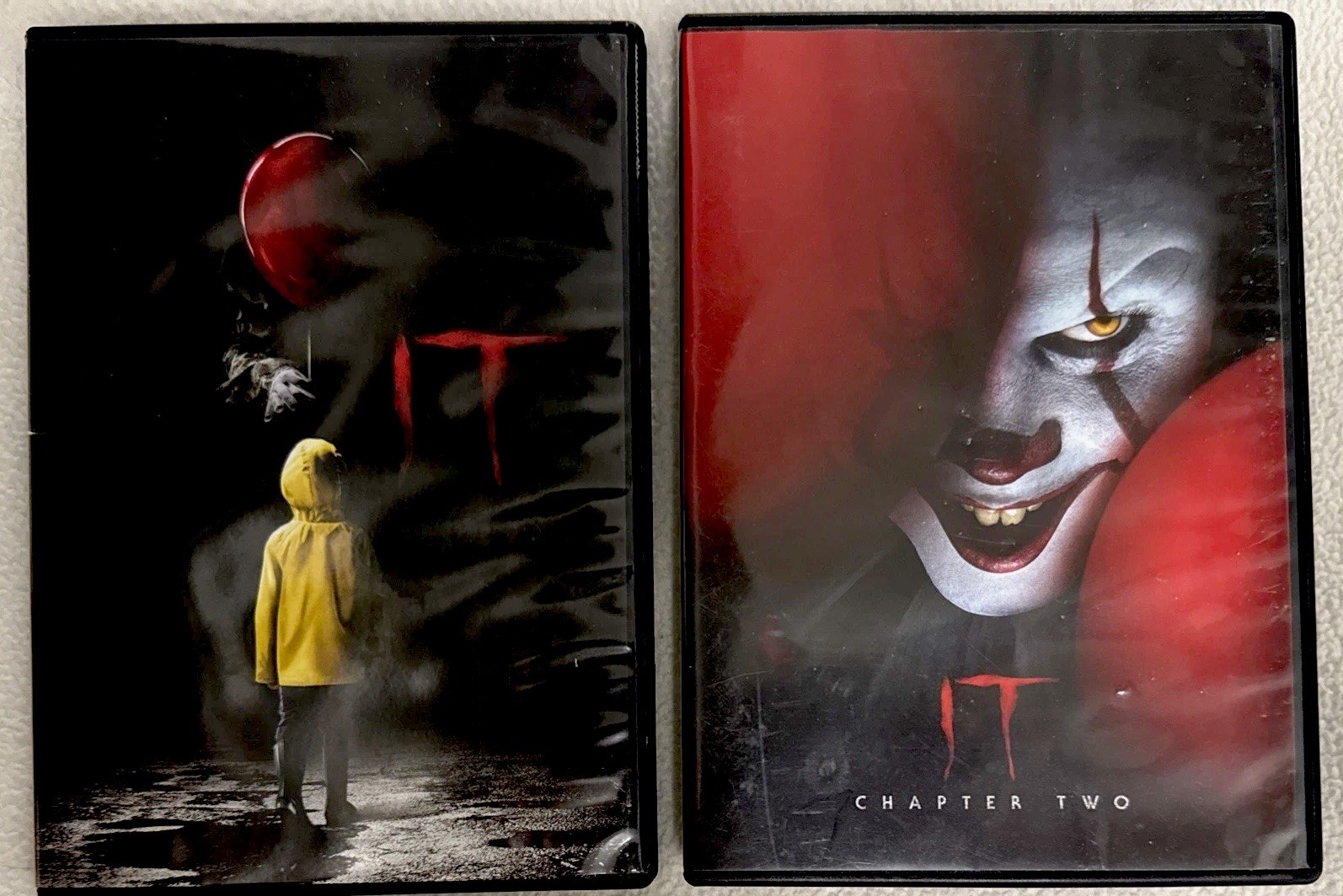 Stephen King “IT” Chapter 1 & 2 DVD Set Horror -Bill Skarsgard-Finn Wolfhard