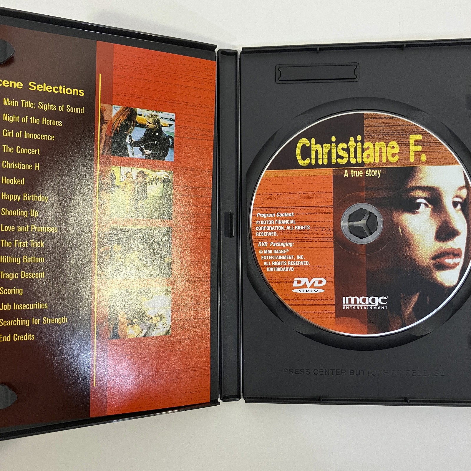 Christiane F. A True Story 2001 DVD David Bowie English German Image Ent