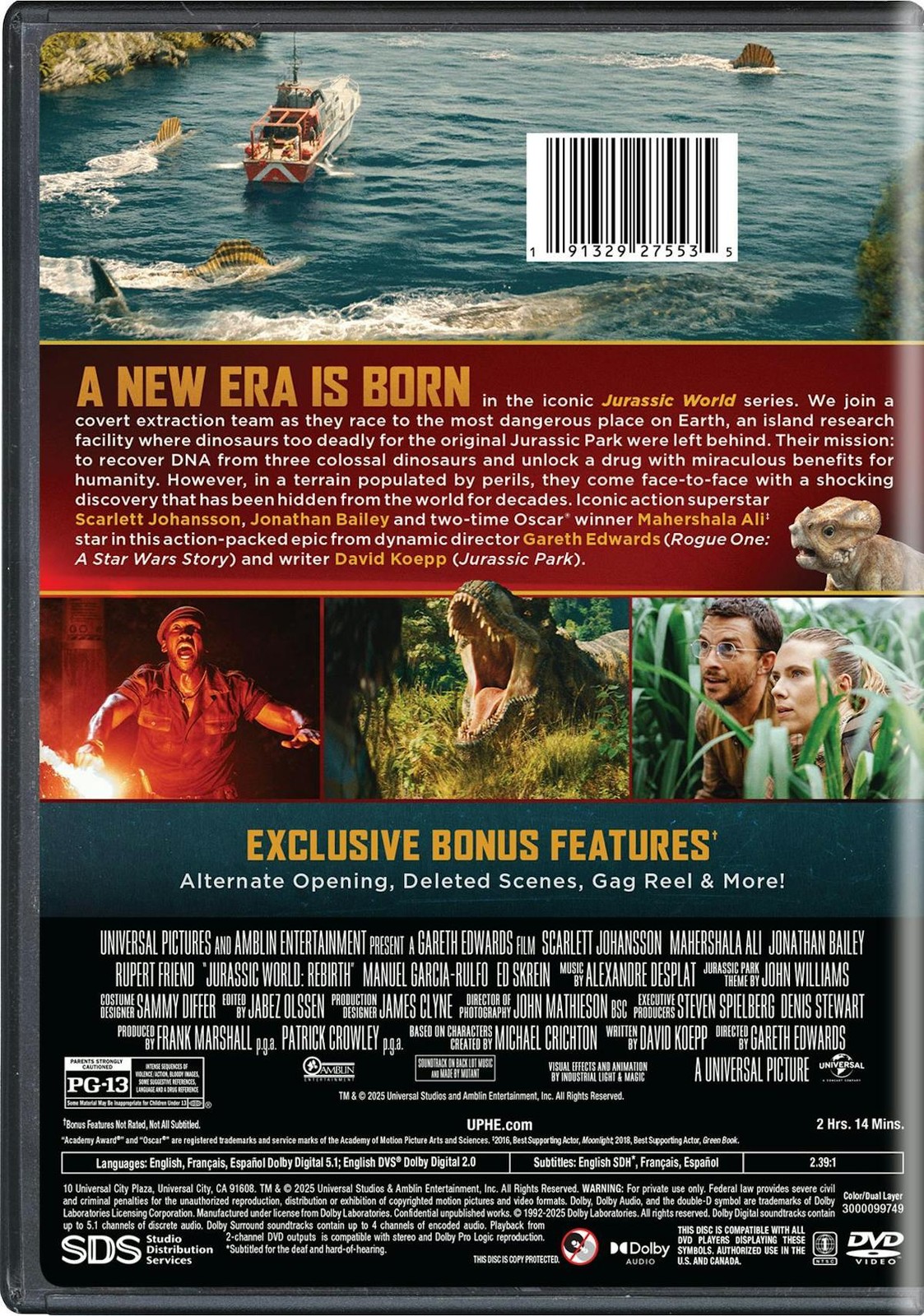 Jurassic World Rebirth DVD NEW