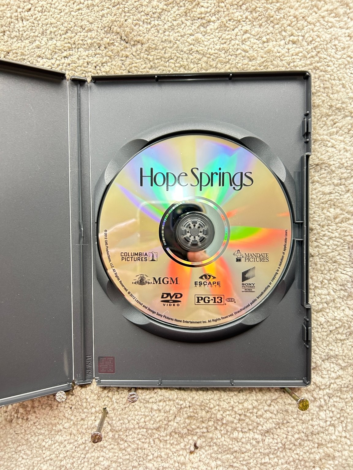 Hope Springs DVD 2012 Meryl Streep Tommy Lee Jones Steve Carell David Frankel