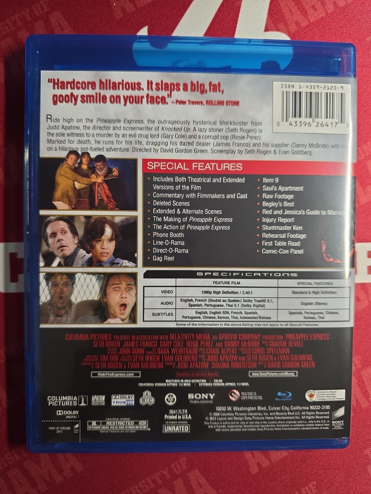 Brand New Pineapple Express Unrated Special Edition Blu-ray 2008 117 Minutes