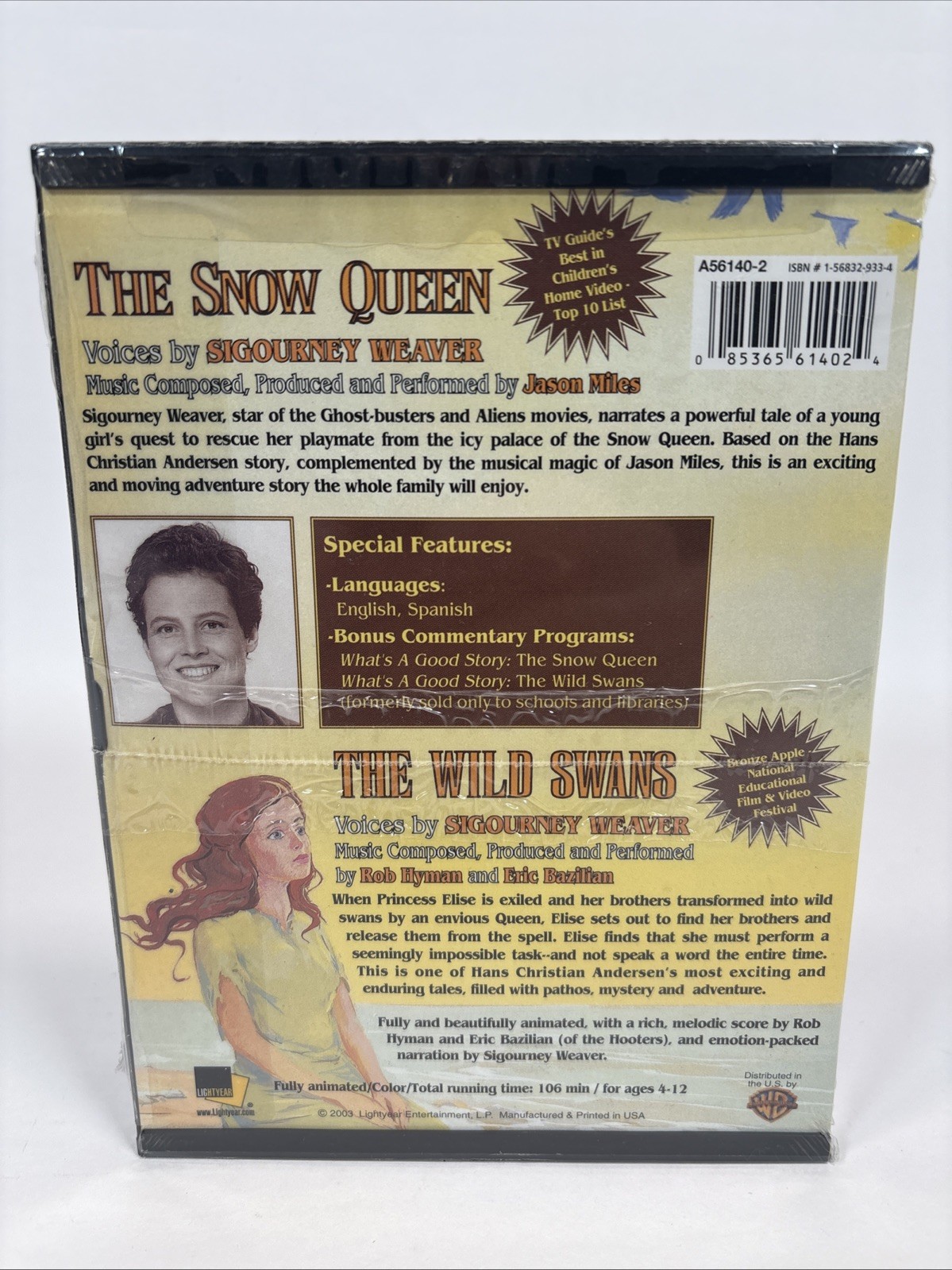 The Snow Queen & The Wild Swans (DVD, 2003) Sigourney Weaver, Animated – OOP