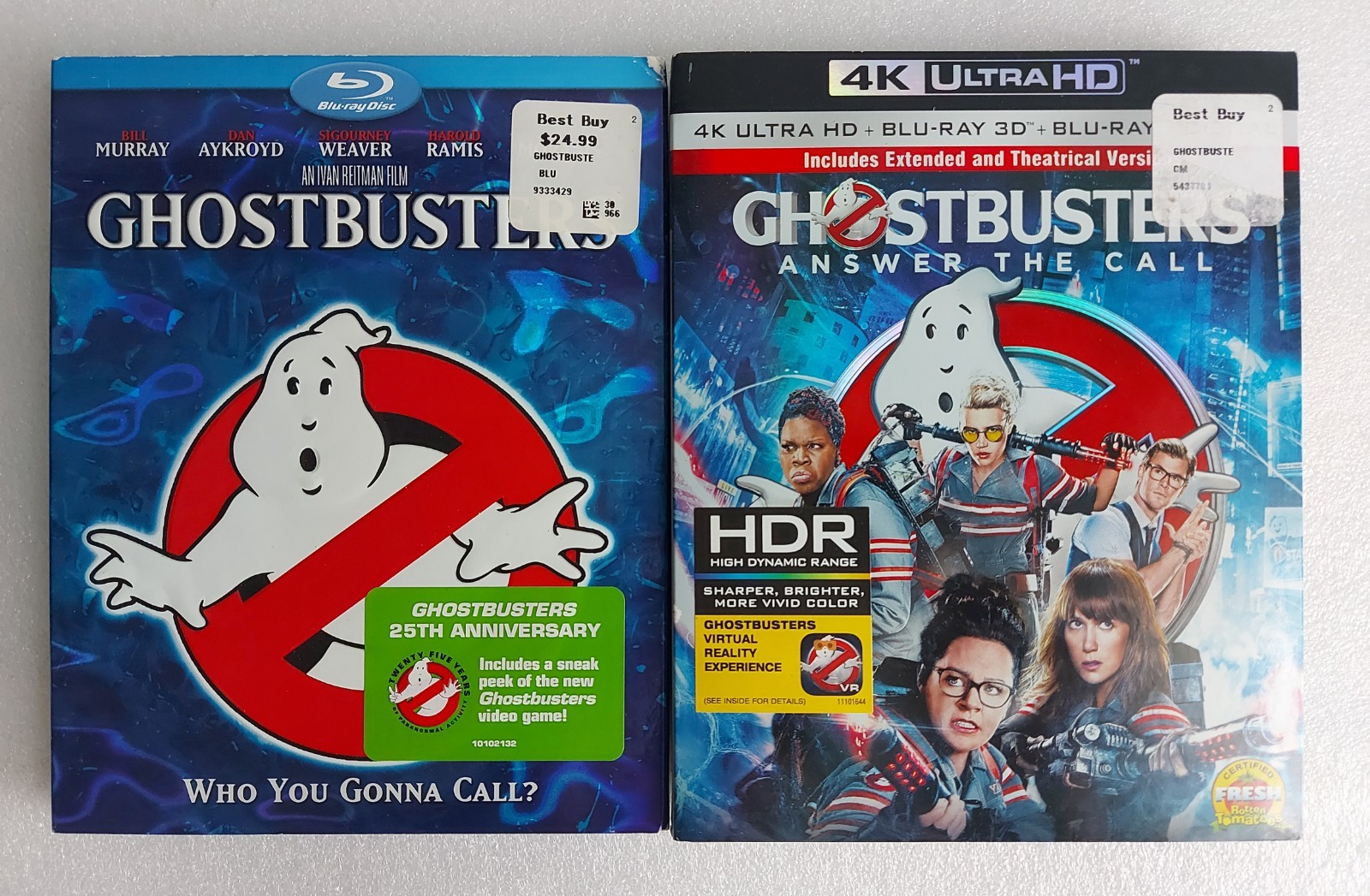 Ghostbusters, Answer the Call 4K Ultra HD Bluray/3D Bluray/Bluray w/ Slipcover.