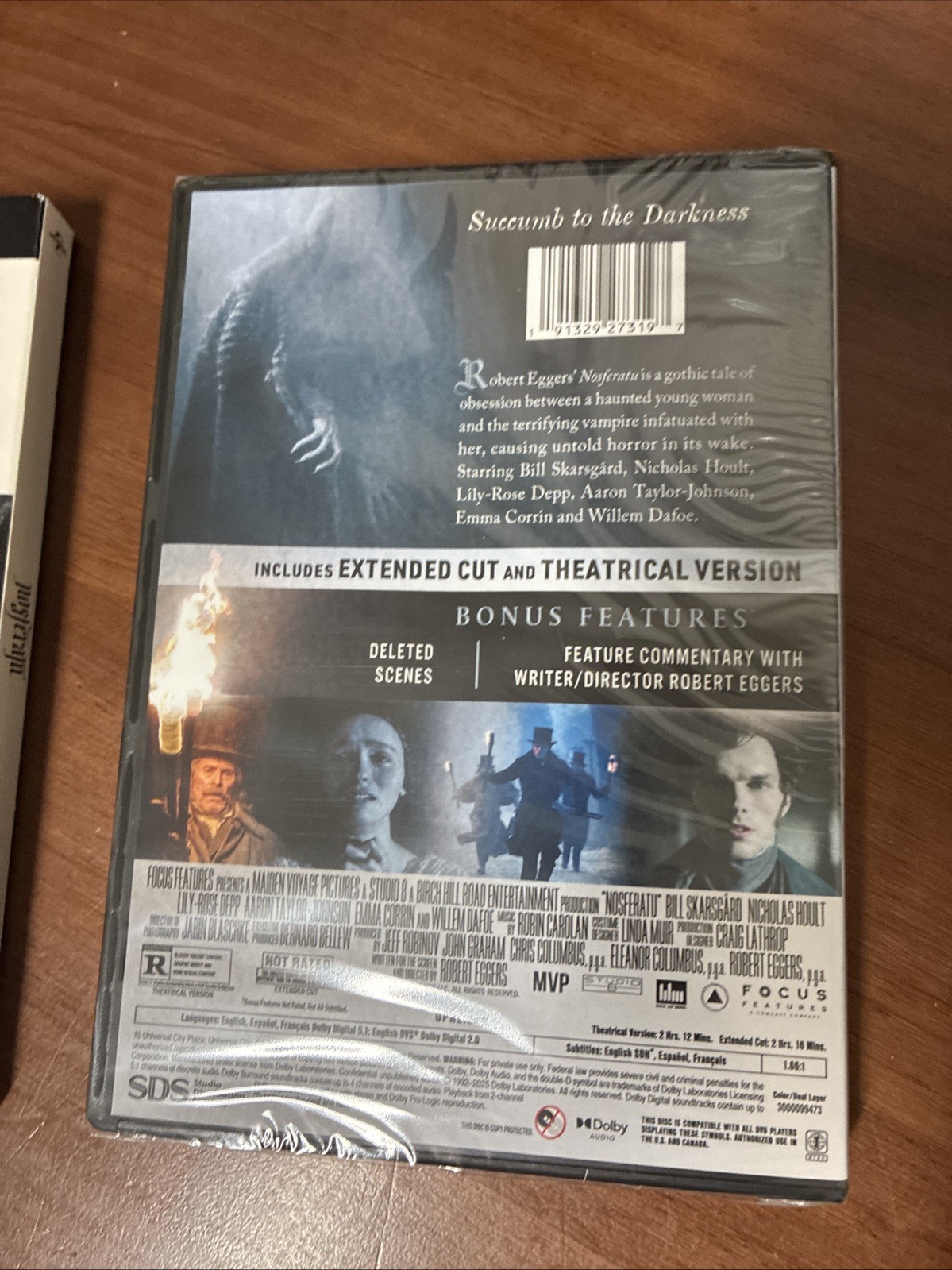 Nosferatu Extended Cut (DVD, 2025) Lil Rose Depp Vampire Dracula New