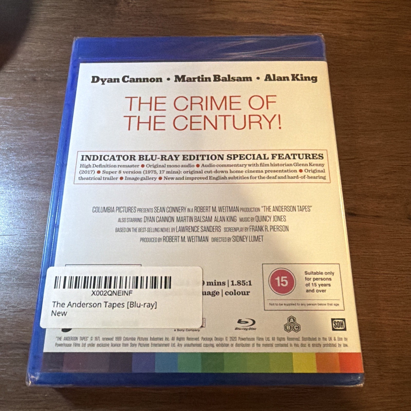 The Anderson Tapes (Blu-ray, 1971) Powerhouse Films- New/sealed