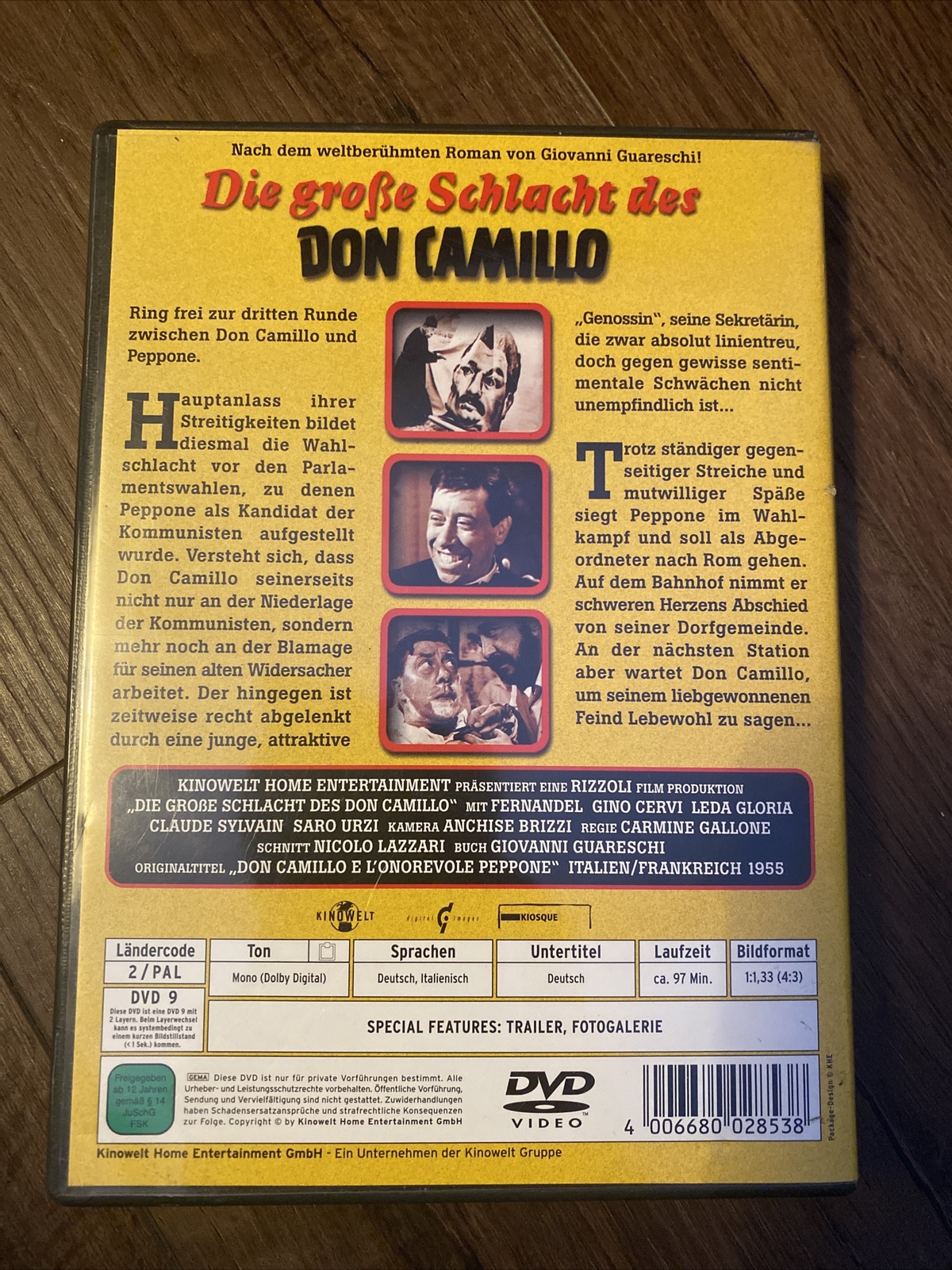 Fernandel – Die Grosse Schlacht Des Don Camillo (DVD) PAL Region 2 German