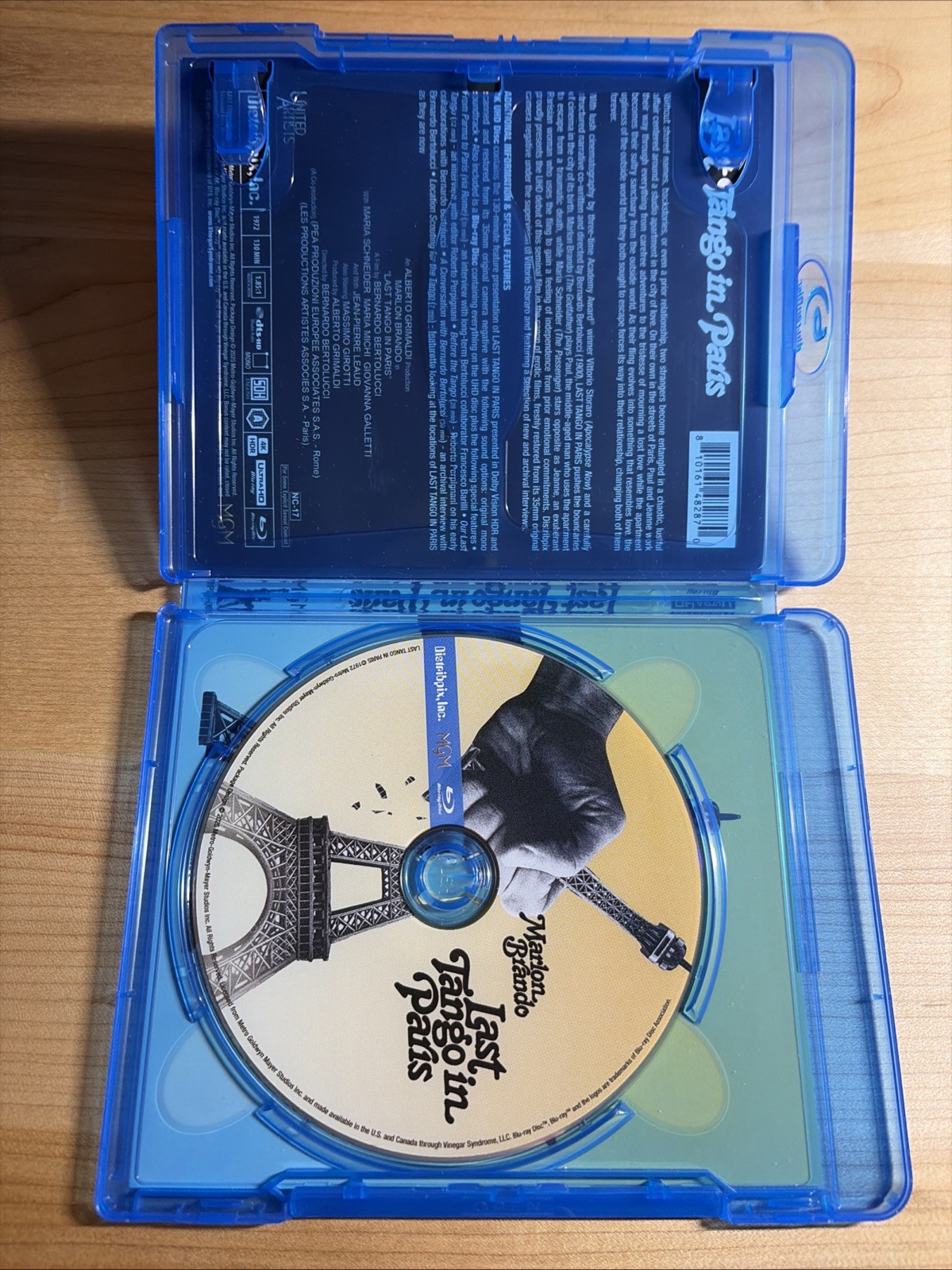 Last Tango Paris Vinegar Limited Edition Blu Ray 1972 NO 4K DISC Marlon Brando