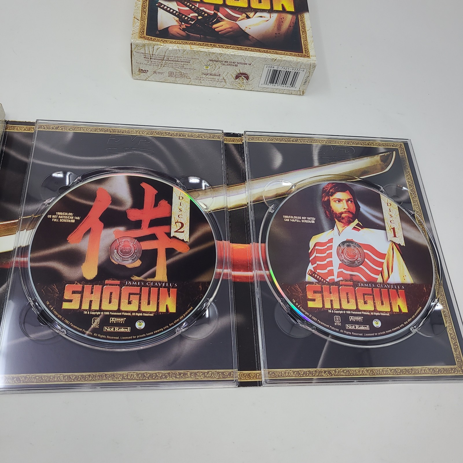 James Clavell’s Shogun TV Mini Series 5-Disc DVD Set 1980 OOP