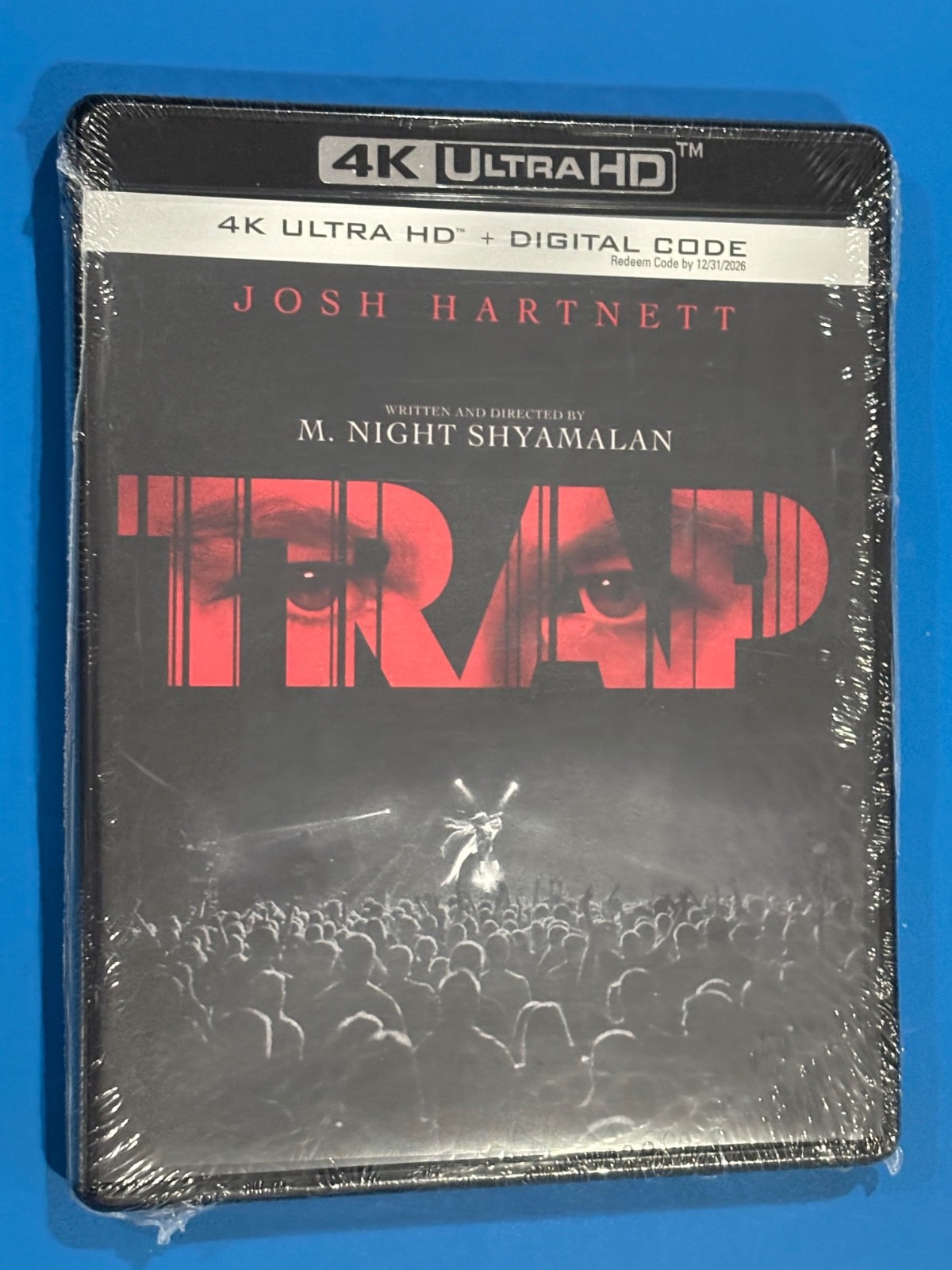 TRAP 4K UHD Sealed with Digital Copy Josh Hartnett Fast Shipping