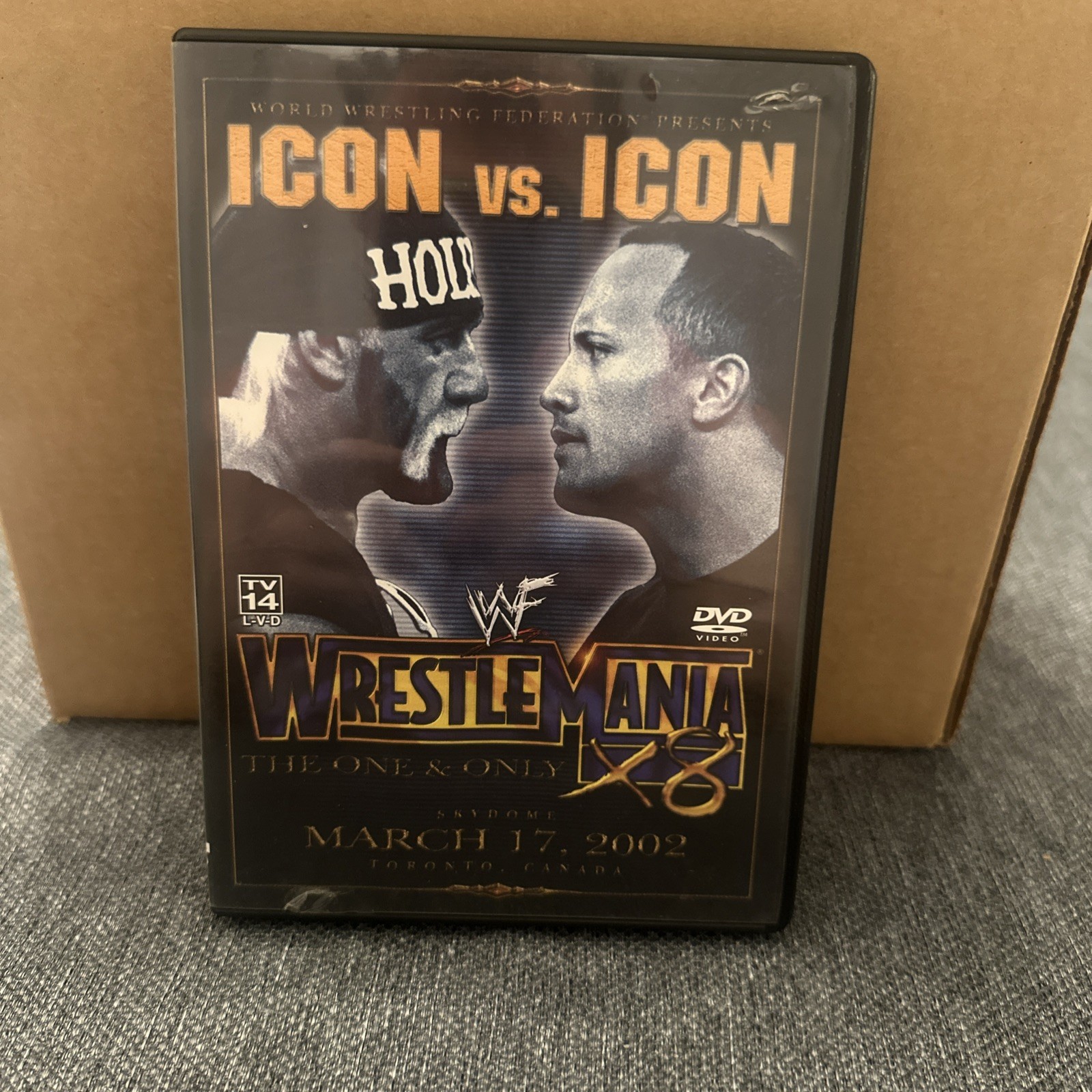 WWF – WrestleMania 18 (DVD, 2002) Icon Vs Icon Hulk Rock Wrestling W/ Insert