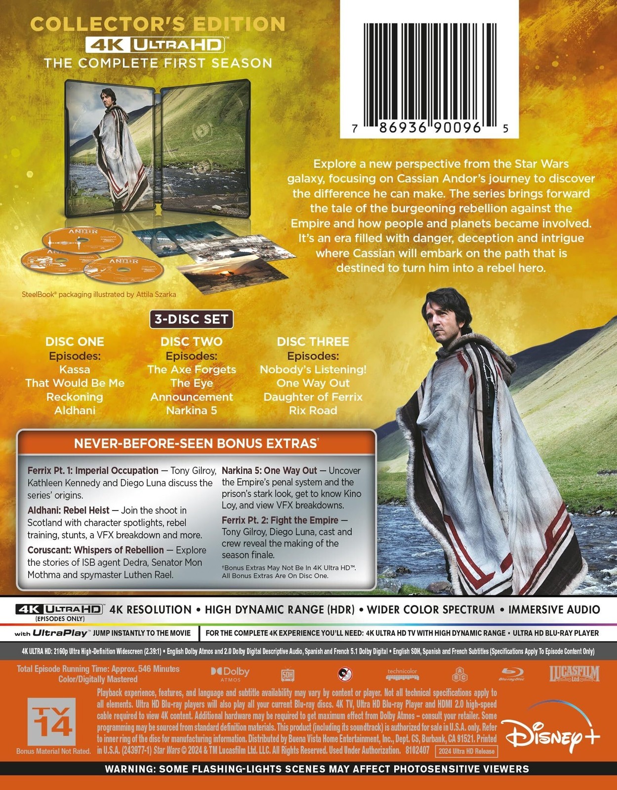 New Steelbook Star Wars Andor: Season 1 – UHD