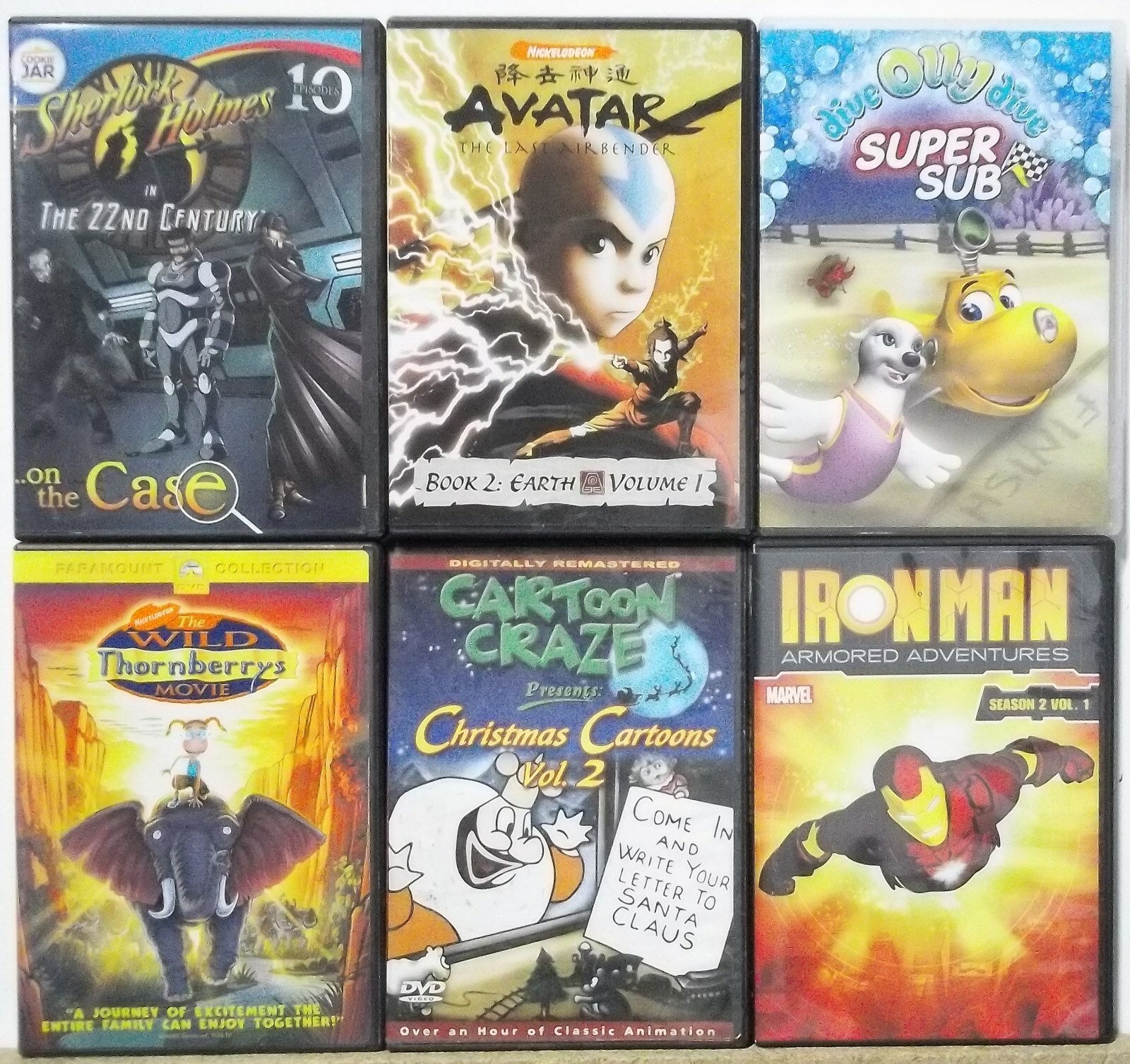 6 ANIMATED Family Children DVD movies READ LIST INSIDE Lot #M206 FREE US S/H