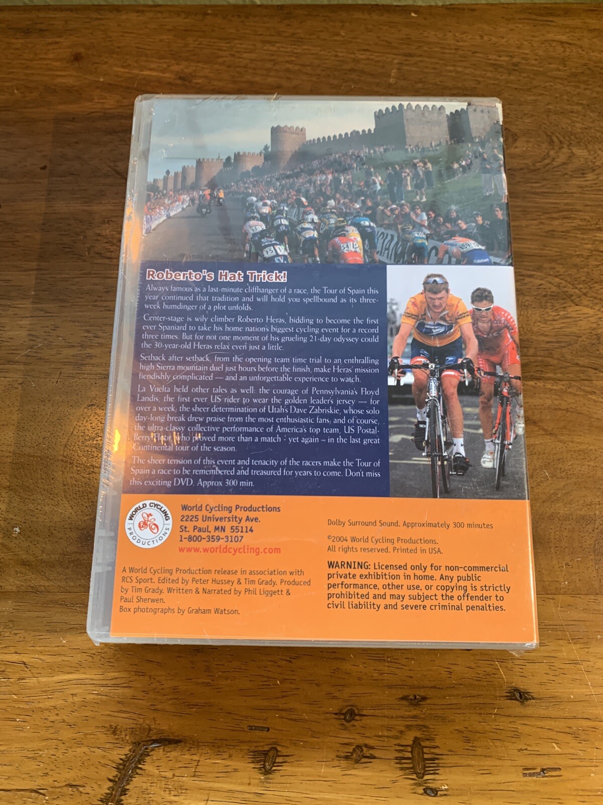 2004 Vuelta a Espana DVD–World Cycling Productions–Approx. 300 minutes