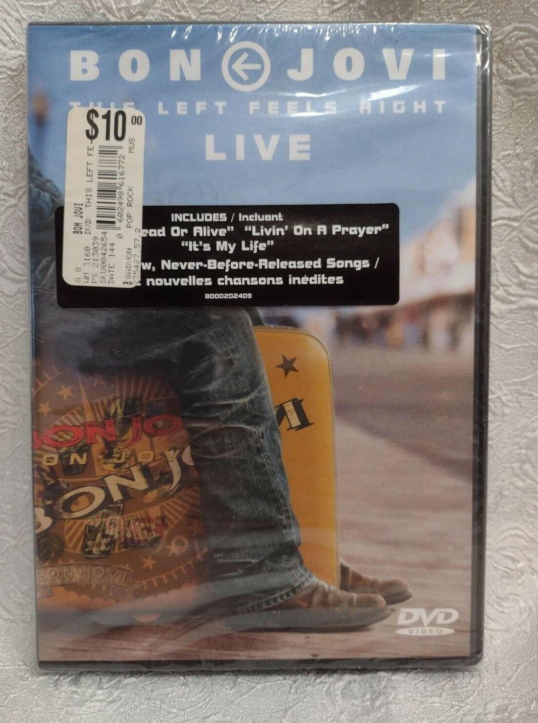 Bon Jovi This Left Feels Right Live in Concert DVD 108 Minutes 2004 N.J USA