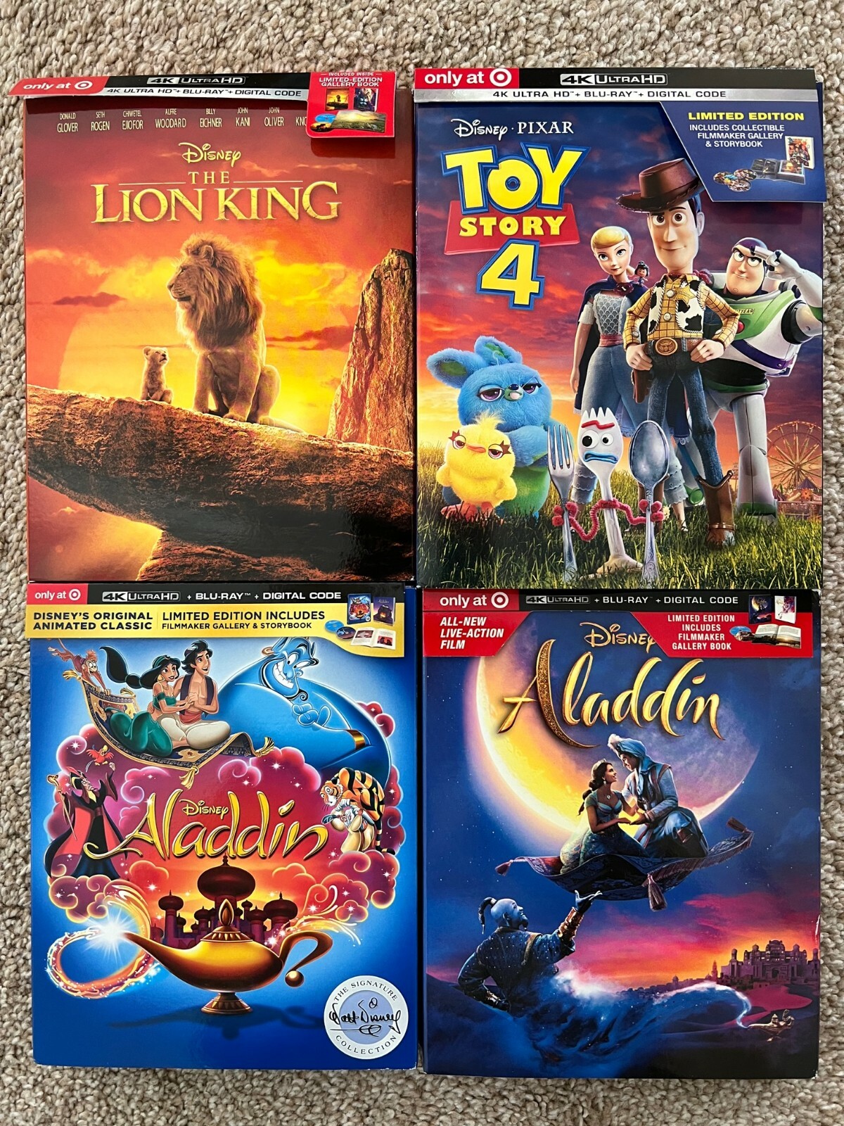 Disney/Marvel 4K Movie Lot BUYER CHOOSES ANY TITLE(S) w/ TARGET CASE! SEE INFO