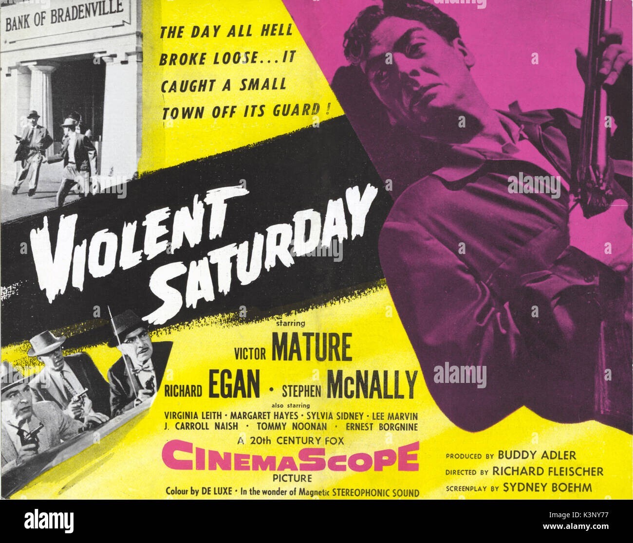 VIOLENT SATURDAY 1955 1080P BLURAY FILM NOIR CLASSIC