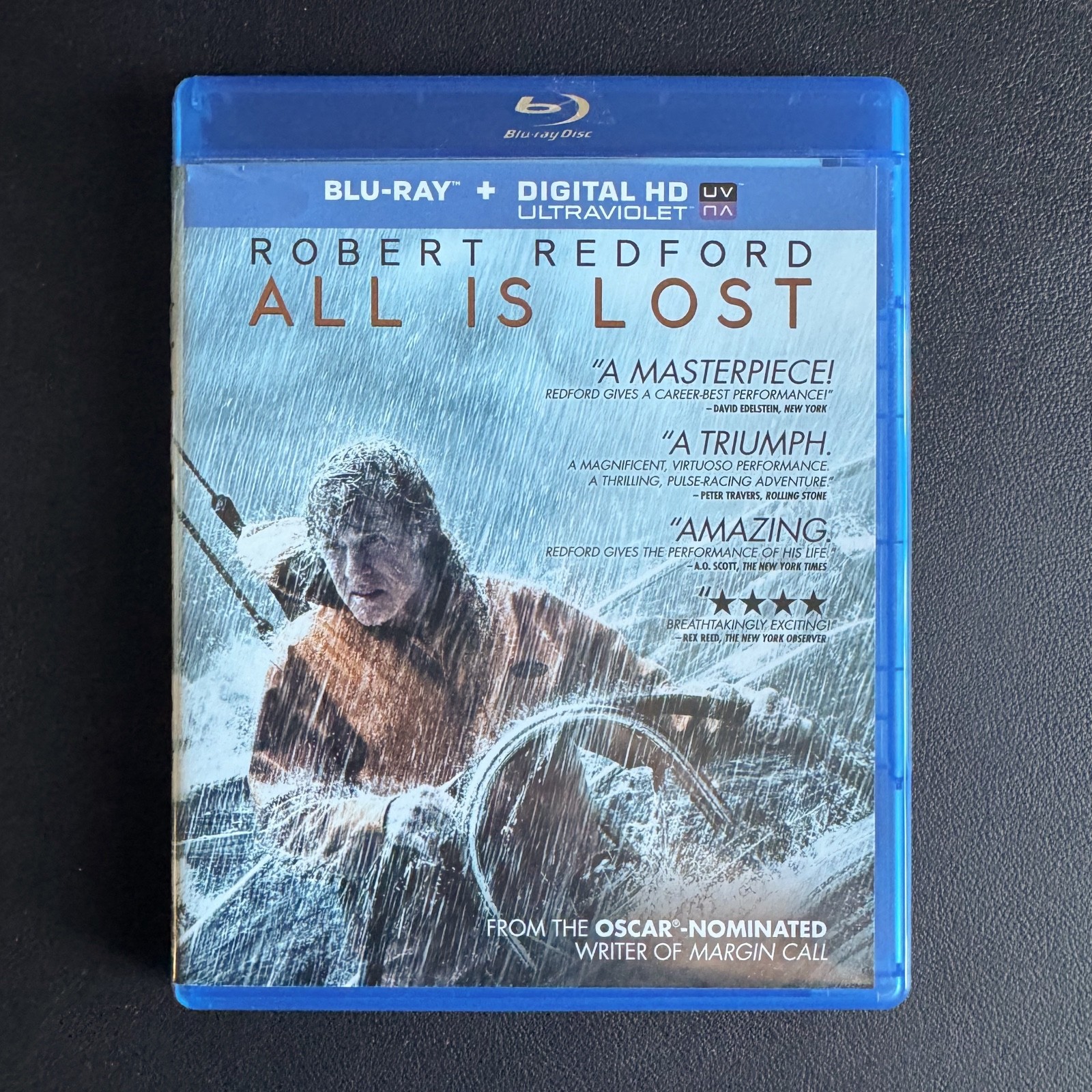 Robert Redford ALL IS LOST BLU-RAY written and directed by J.C. Chandor