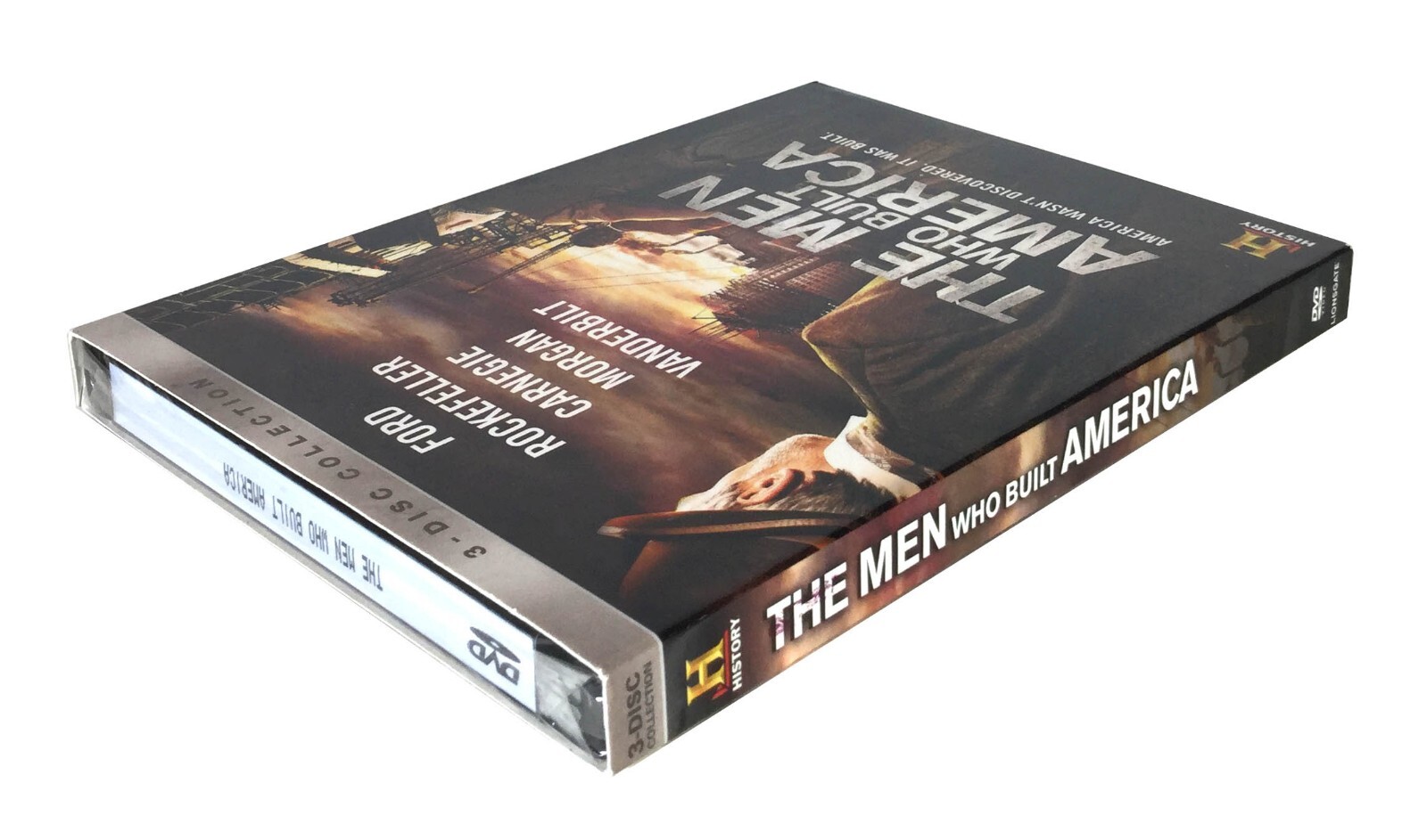 The Men Who Built America (3-Disc DVD, 2012, 360 Min.) Brand New w/ Slip !