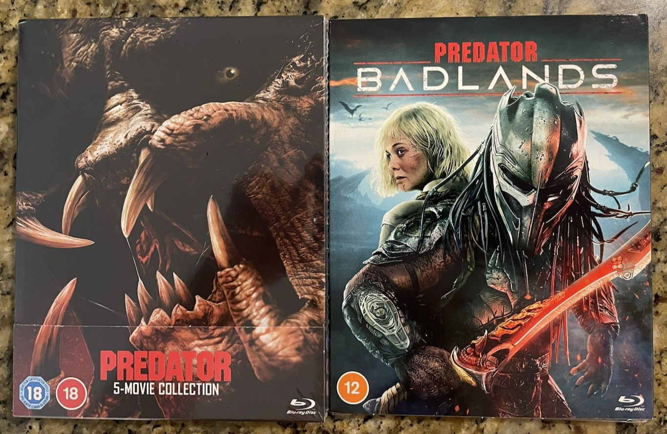 PREDATOR 6 MOVIE COLLECTION New Region Free Blu Ray (1987-2025) Badlands