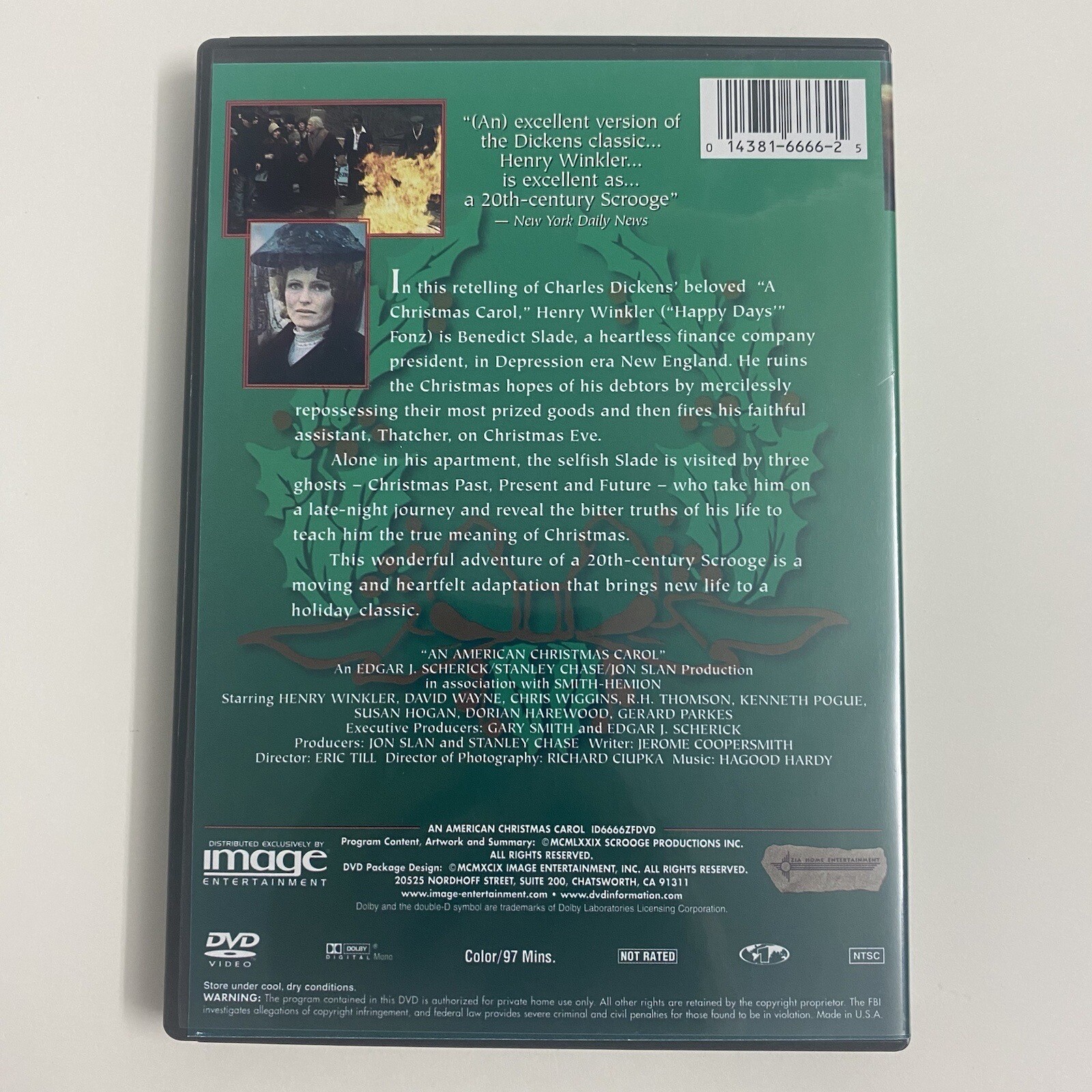 An American Christmas Carol (DVD, 1999) Henry Winkler David Wayne Chris Wiggins