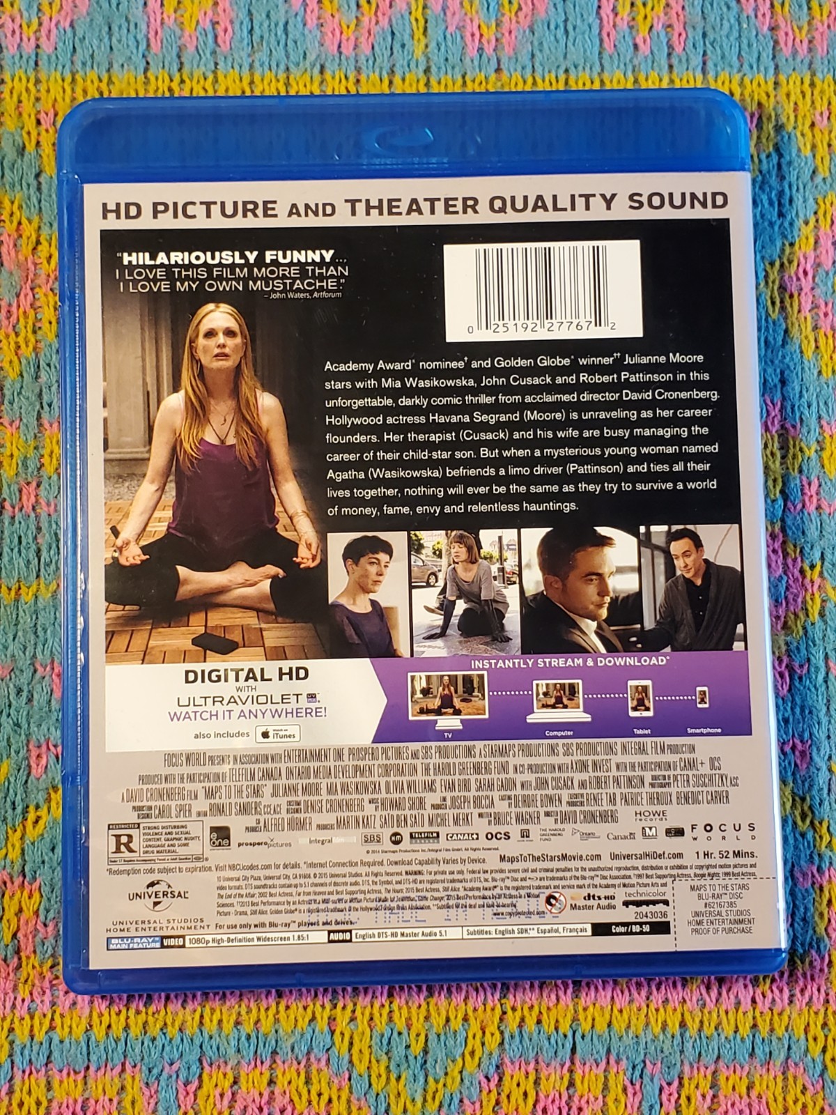 Maps to the Stars (Blu-Ray, 2015) OOP David Cronenberg Film Robert Pattinson