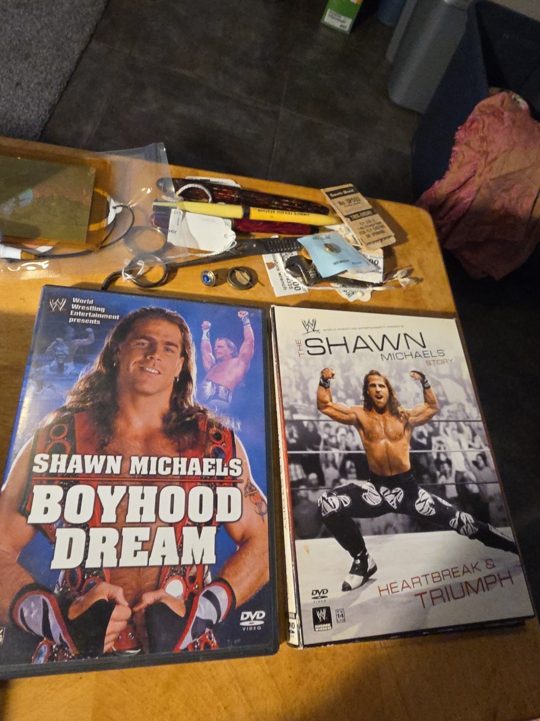 2 Shawn Micheals DVD Lot Heartbreak And Triumph Boyhood Dream WWE WWF
